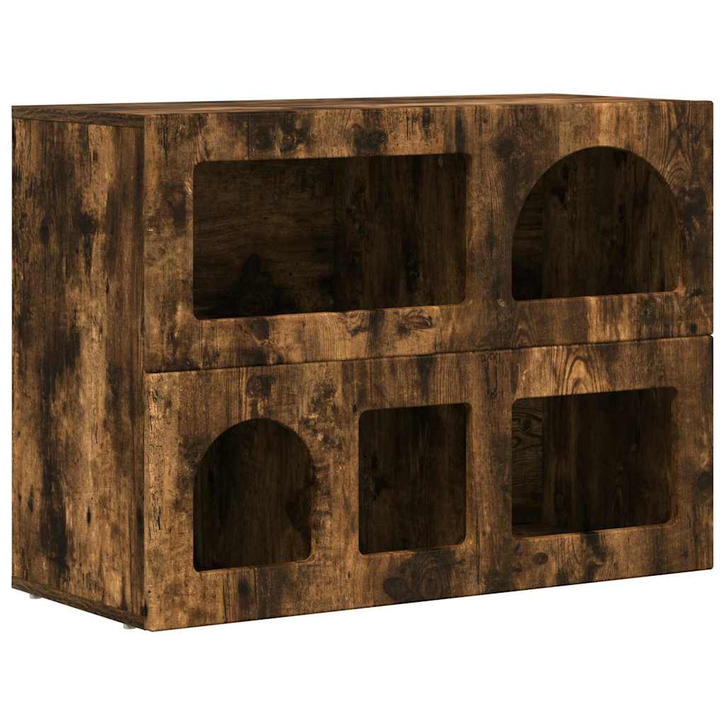 Buffet Chêne fumé 80,5 x 35 x 59 cm Bois d'ingénierie - XIOS