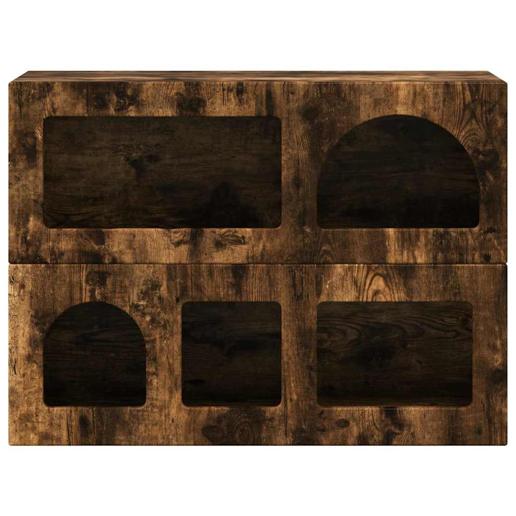 Buffet Chêne fumé 80,5 x 35 x 59 cm Bois d'ingénierie - XIOS