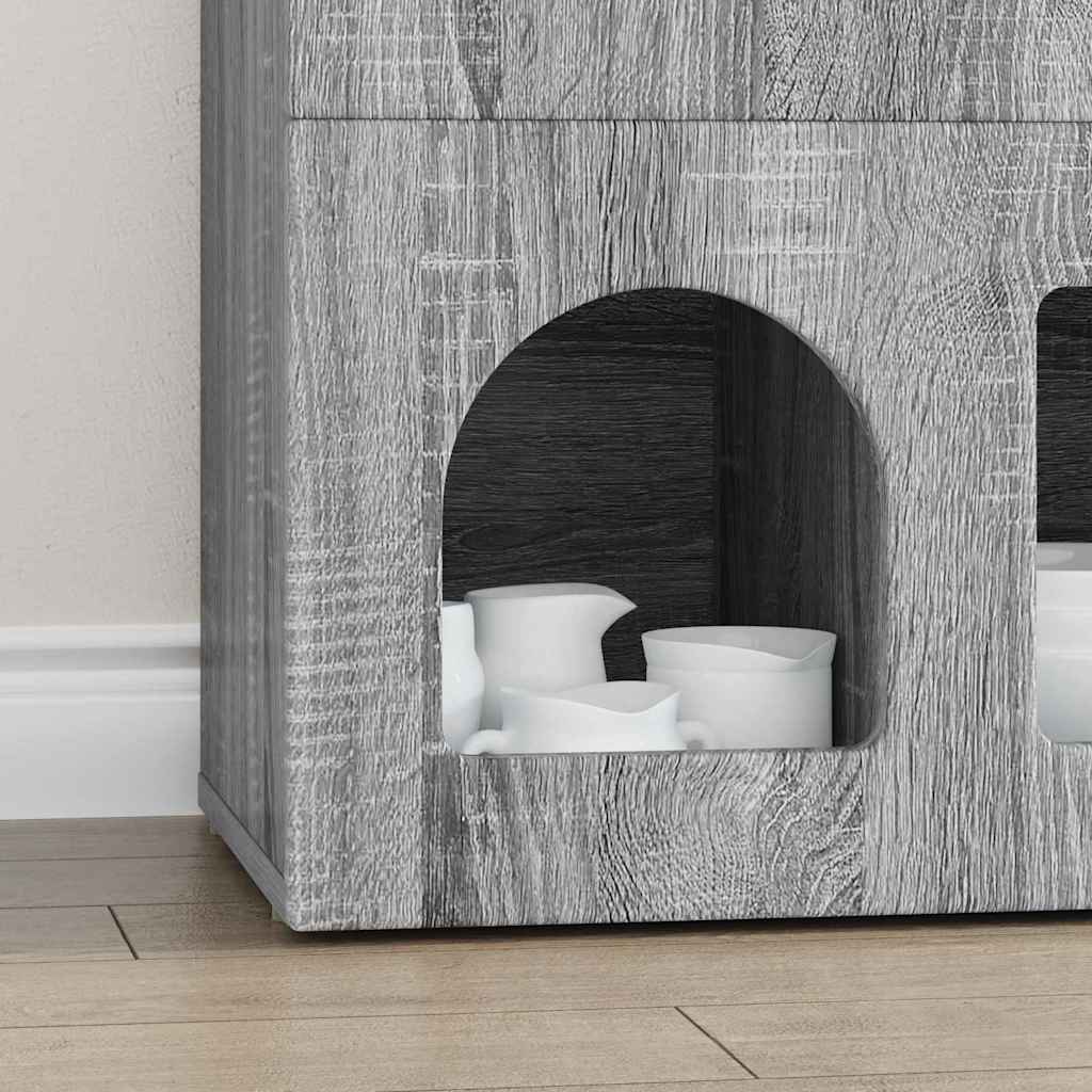 Buffet Gris Sonoma 80,5 x 35 x 59 cm Bois d'ingénierie - XIOS