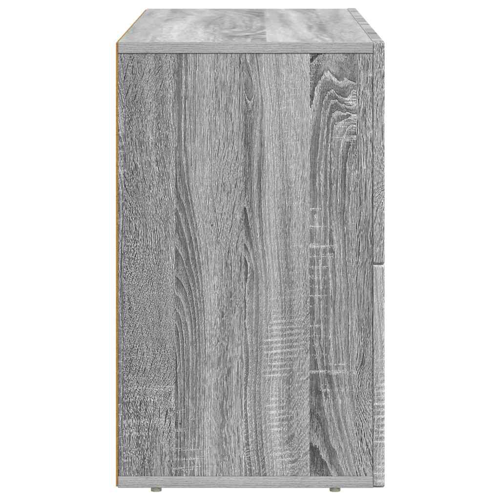 Buffet Gris Sonoma 80,5 x 35 x 59 cm Bois d'ingénierie - XIOS