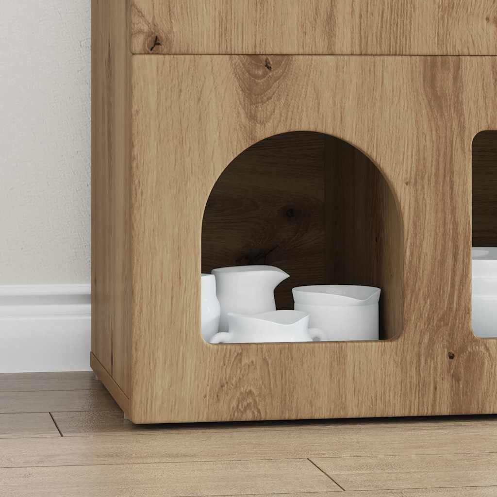 Buffet Chêne artisanal 80,5 x 35 x 59 cm Bois d'ingénierie - XIOS