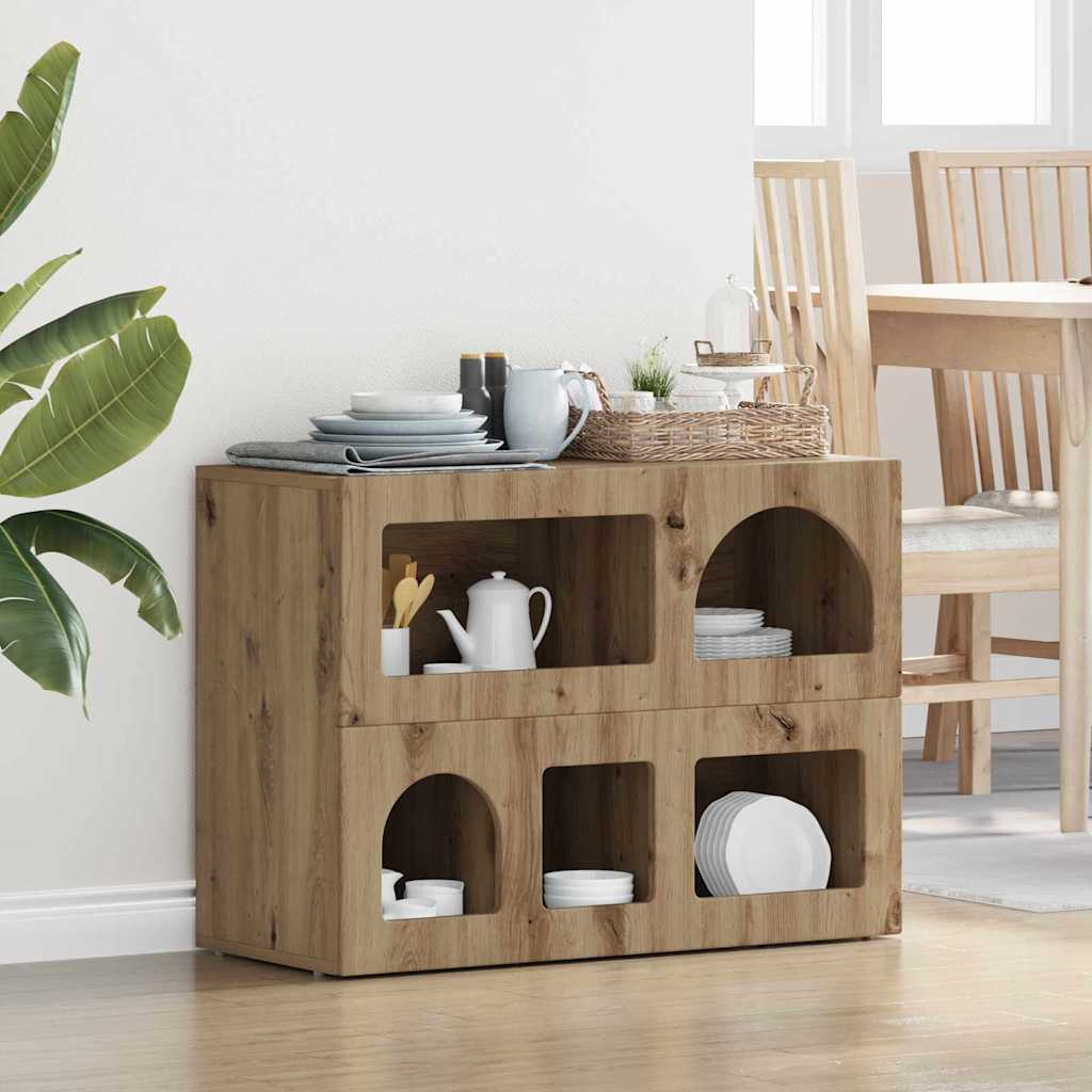 Buffet Chêne artisanal 80,5 x 35 x 59 cm Bois d'ingénierie - XIOS