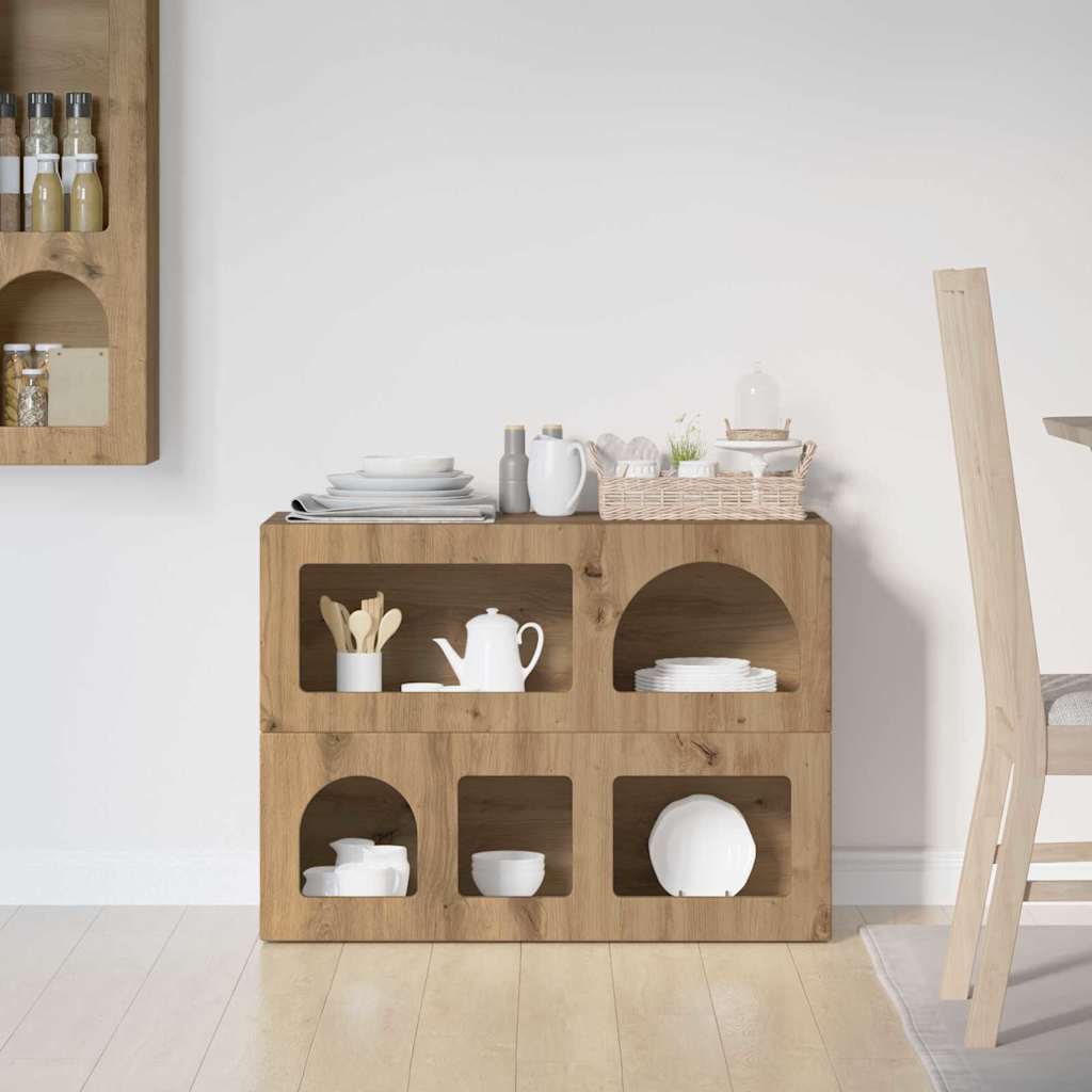 Buffet Chêne artisanal 80,5 x 35 x 59 cm Bois d'ingénierie - XIOS