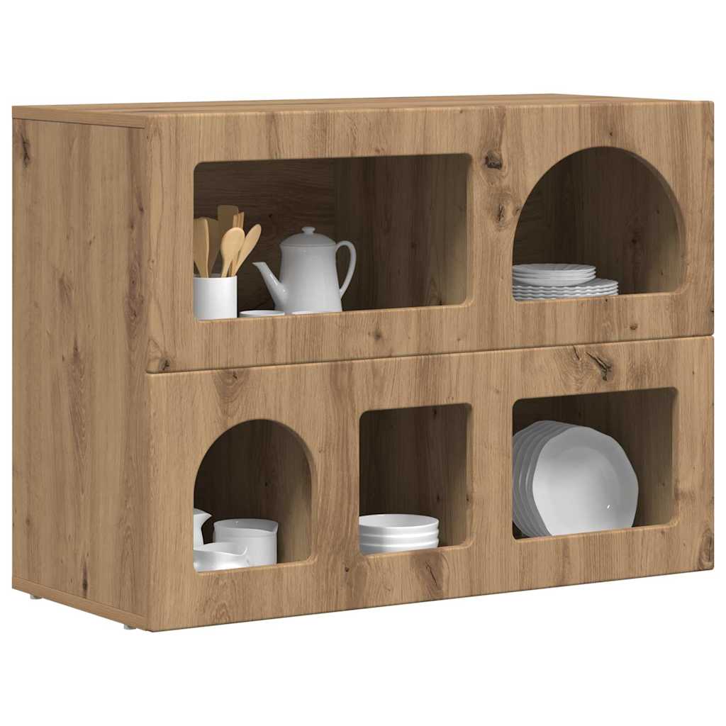Buffet Chêne artisanal 80,5 x 35 x 59 cm Bois d'ingénierie - XIOS