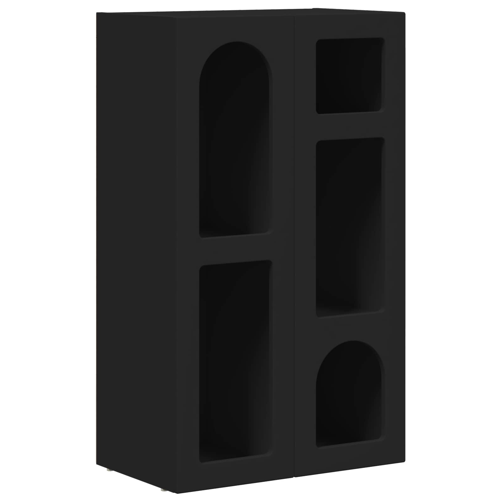 Buffet Noir 59 x 35 x 100,5 cm Bois d'ingénierie - XIOS