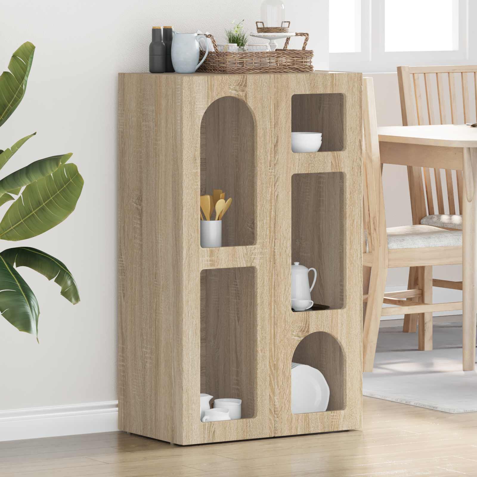 Buffet Chêne Sonoma 59 x 35 x 100,5 cm Bois d'ingénierie - XIOS
