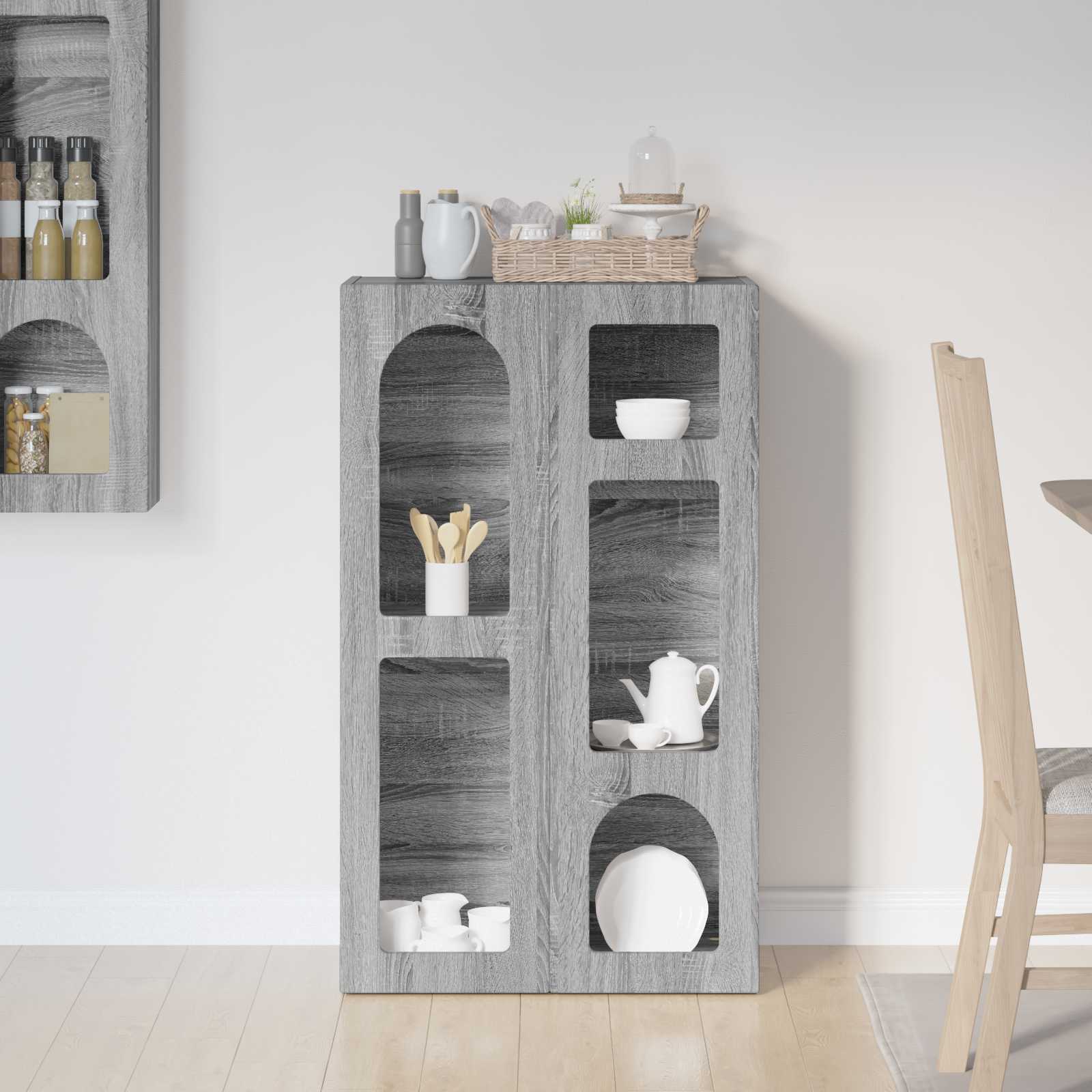 Buffet Gris Sonoma 59 x 35 x 100,5 cm Bois d'ingénierie - XIOS