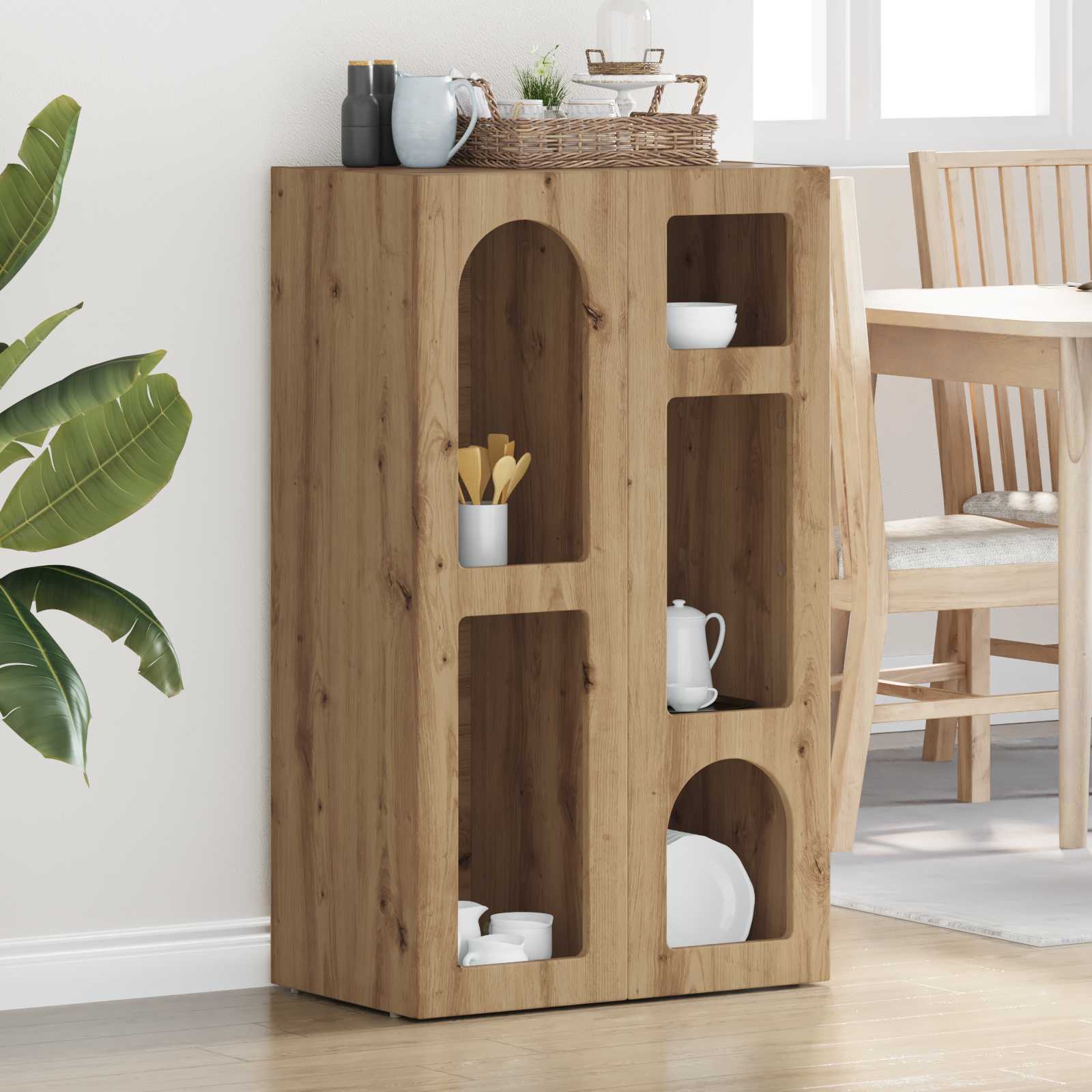 Buffet Chêne artisanal 59 x 35 x 100,5 cm Bois d'ingénierie - XIOS