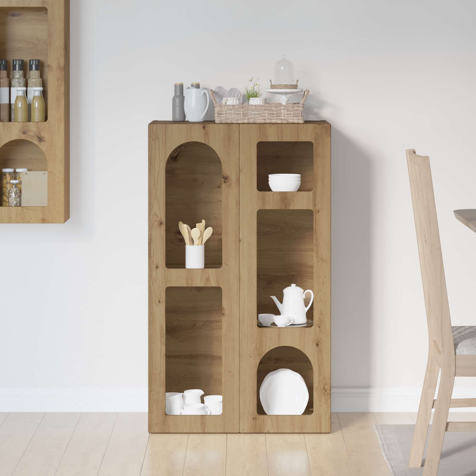 Buffet Chêne artisanal 59 x 35 x 100,5 cm Bois d'ingénierie - XIOS