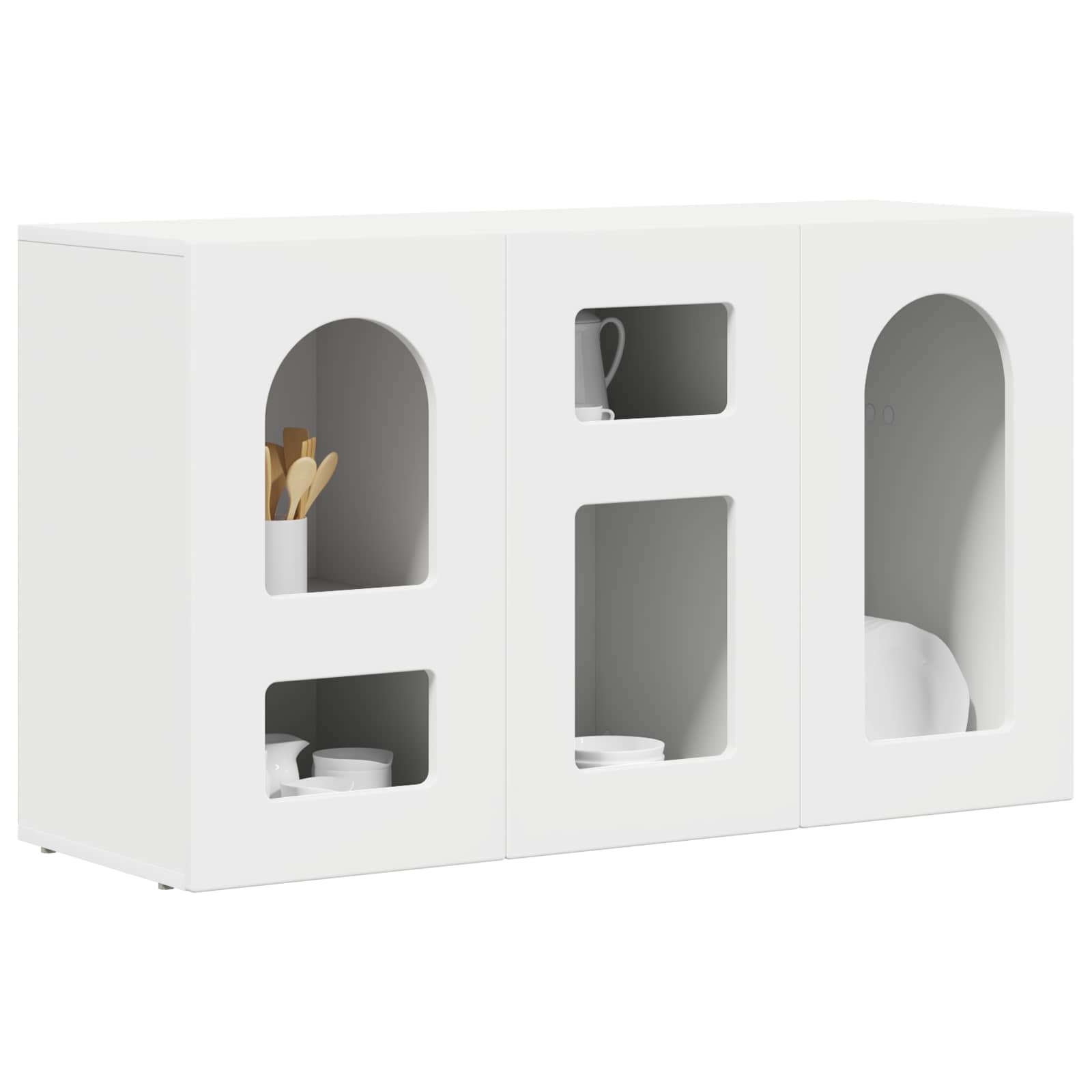 Buffet Blanc 100 x 35 x 59 cm Bois d'ingénierie - XIOS