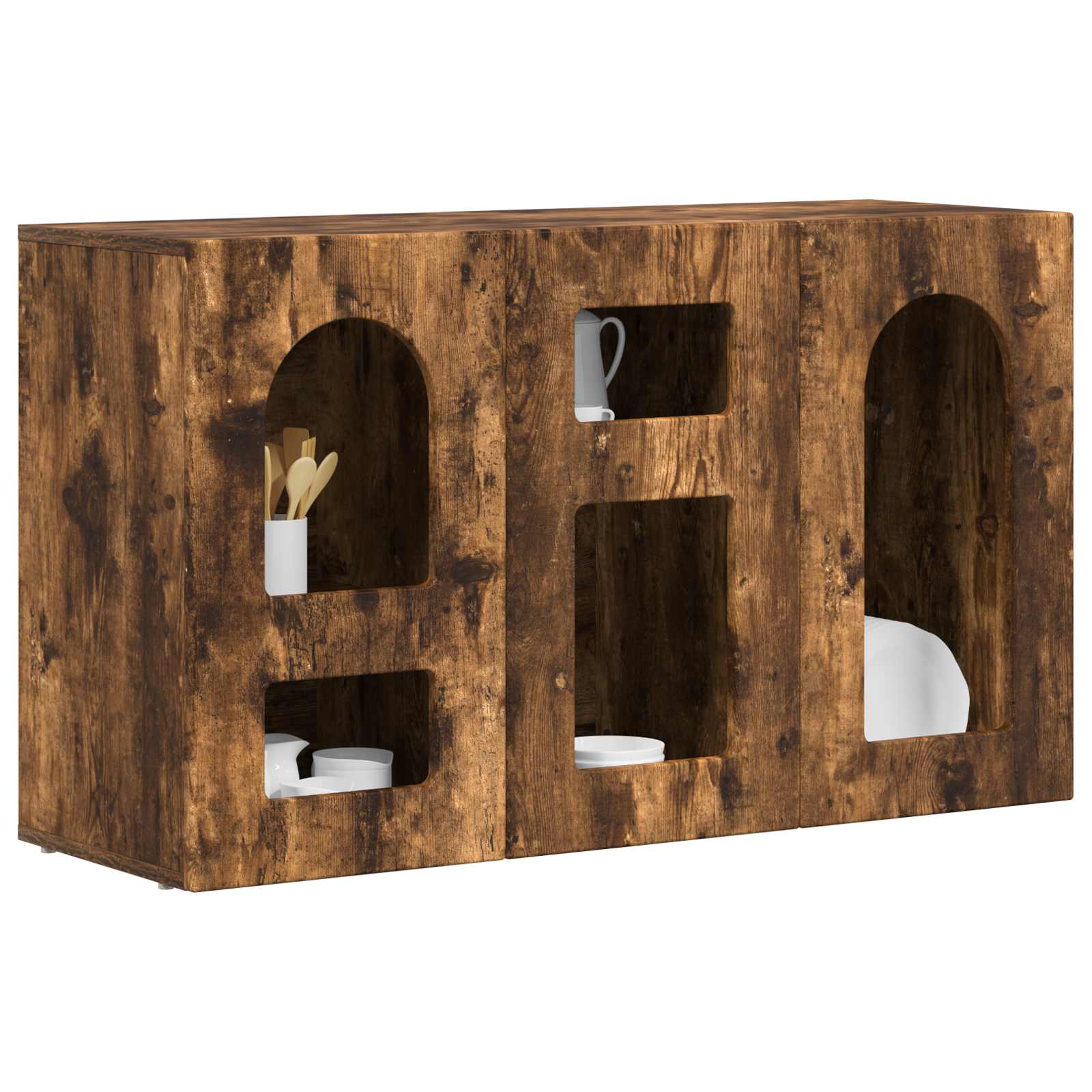 Buffet Chêne fumé 100 x 35 x 59 cm Bois d'ingénierie - XIOS