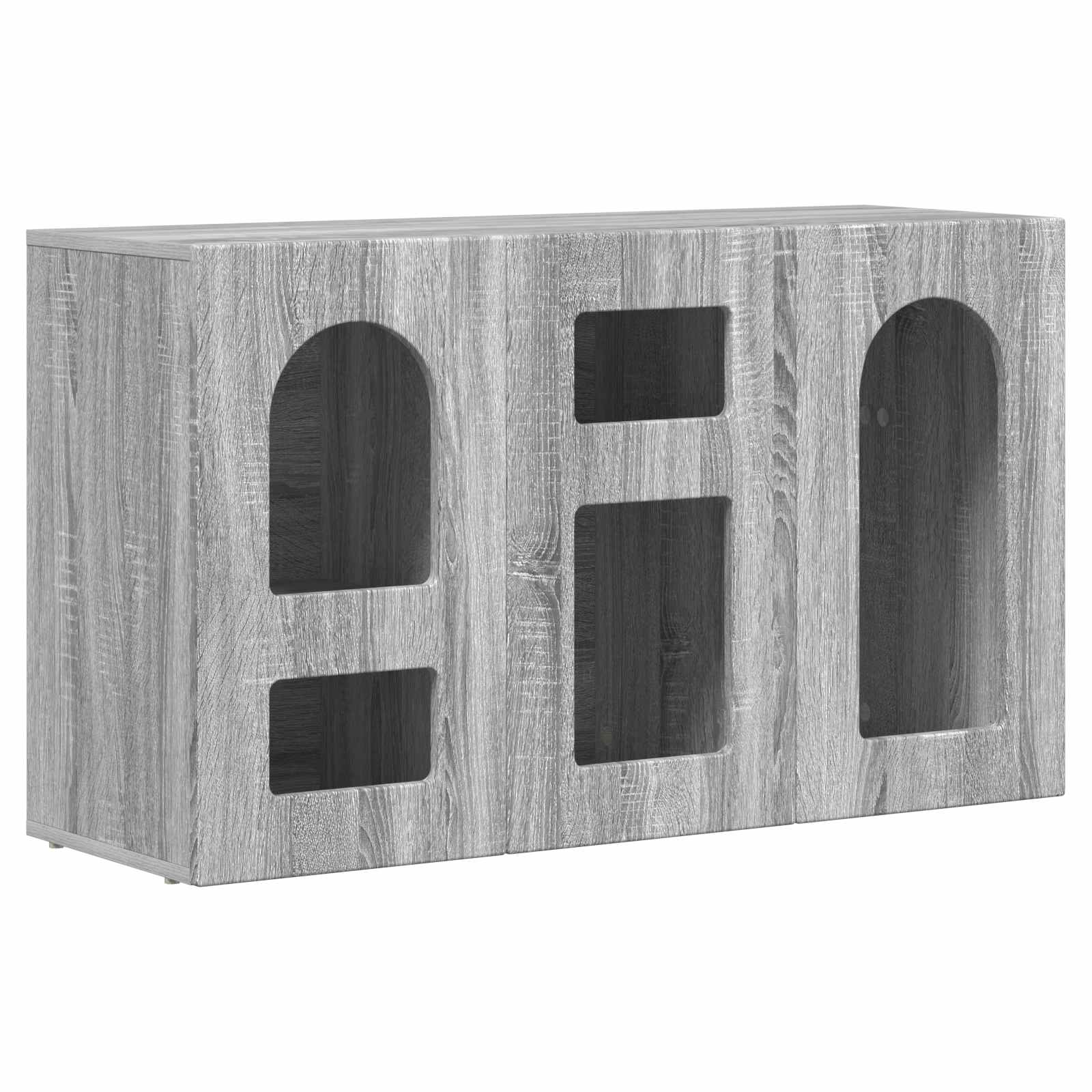 Buffet Gris Sonoma 100 x 35 x 59 cm Bois d'ingénierie - XIOS