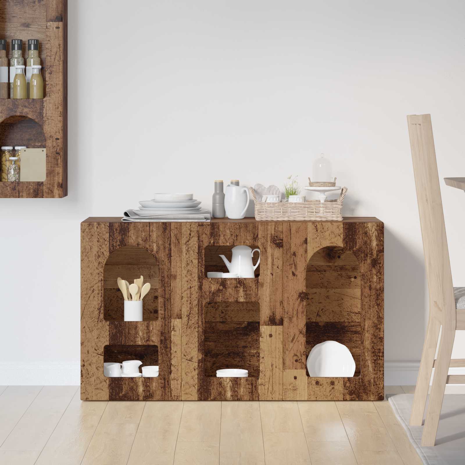 Buffet Bois ancien 100 x 35 x 59 cm Bois d'ingénierie - XIOS