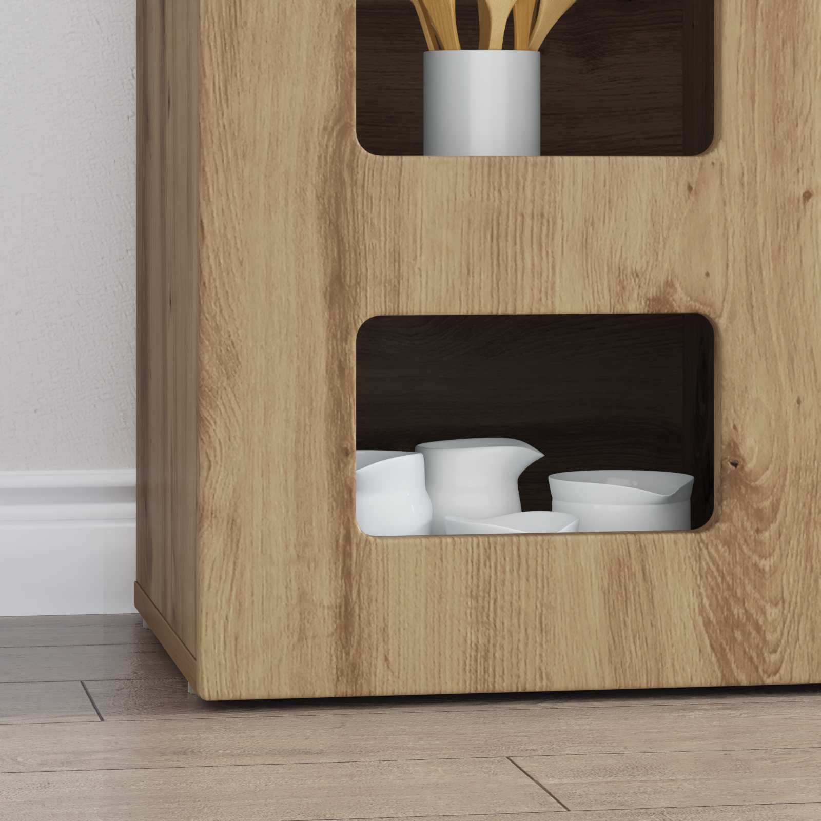 Buffet Chêne artisanal 100 x 35 x 59 cm Bois d'ingénierie - XIOS