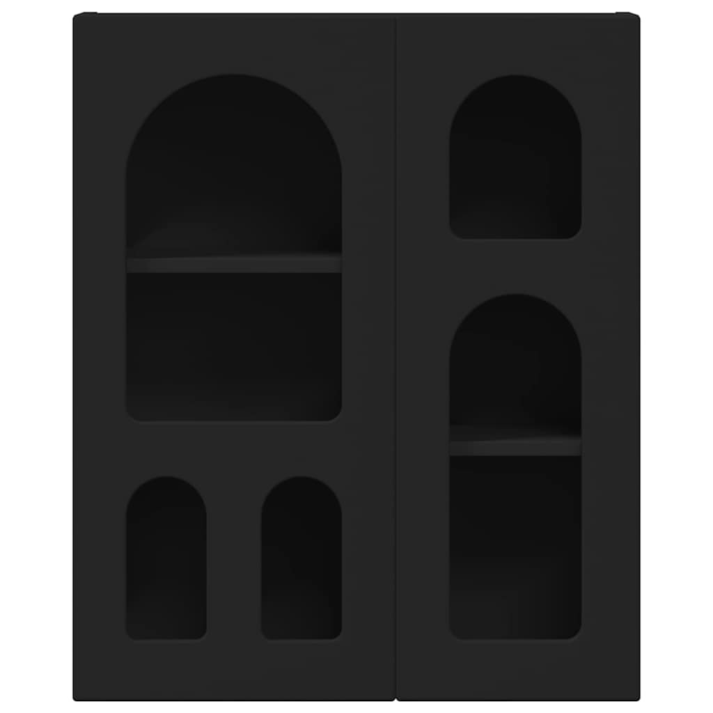 Armoire suspendue Noir 59 x 20 x 71,5 cm Bois d'ingénierie - XIOS