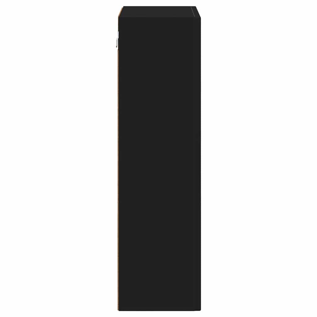 Armoire suspendue Noir 59 x 20 x 71,5 cm Bois d'ingénierie - XIOS