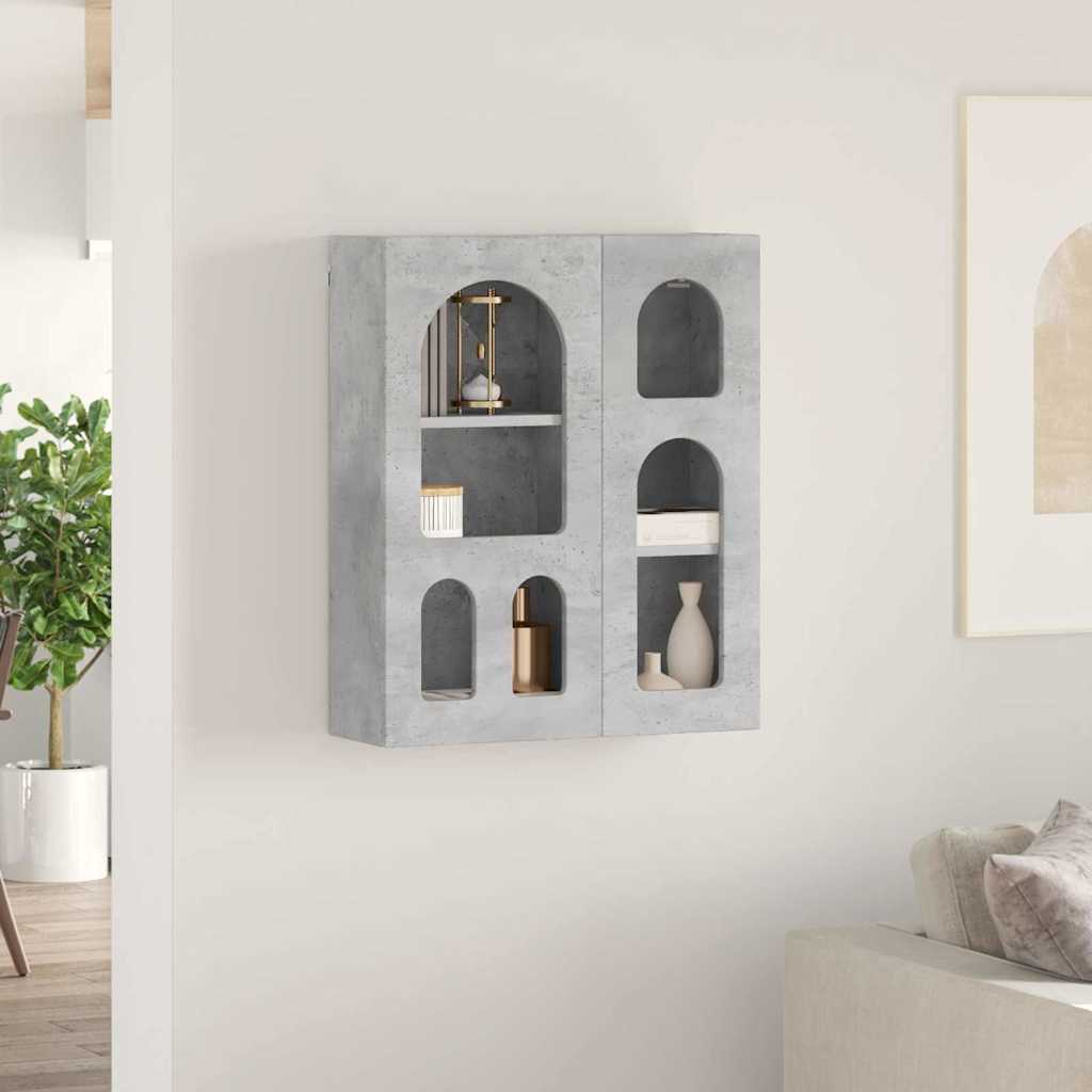 Armoire suspendue avec étagère Gris béton 59 x 20 x 71,5 cm - XIOS