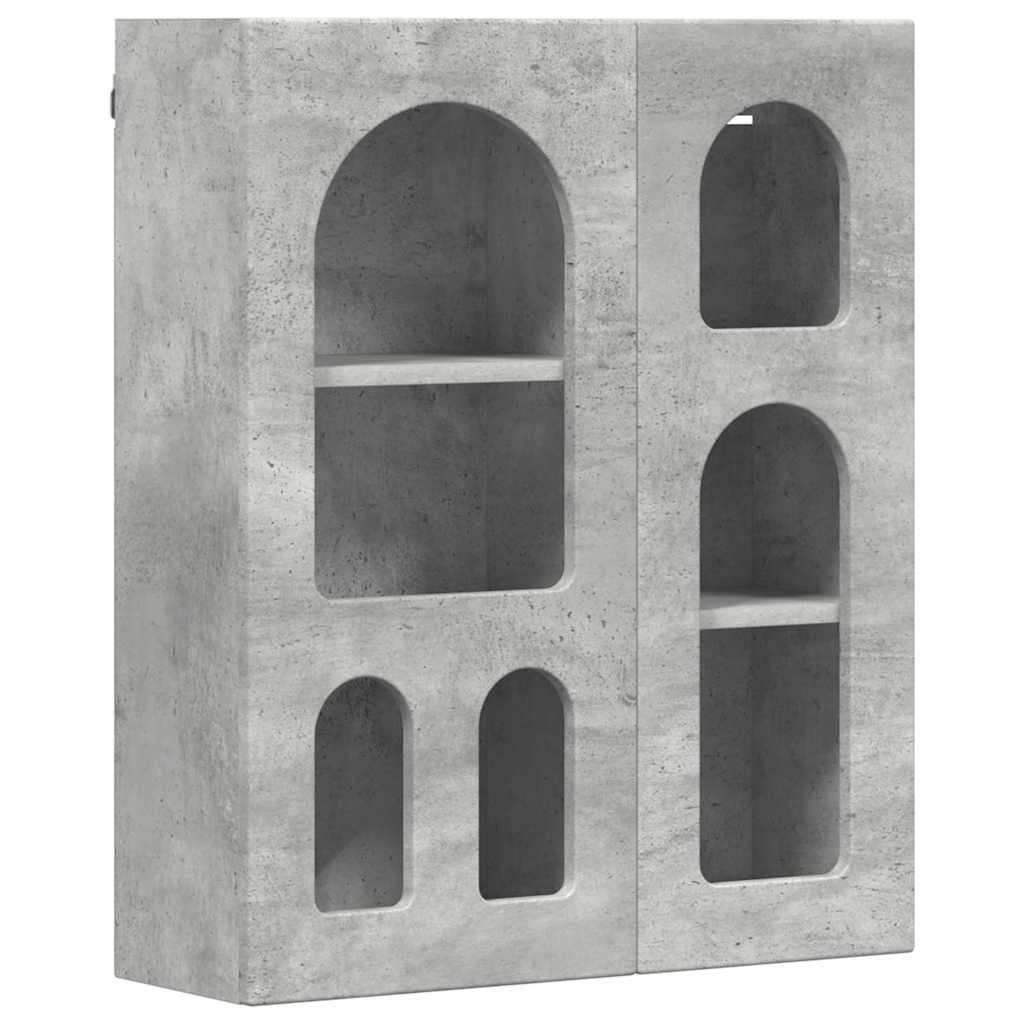 Armoire suspendue avec étagère Gris béton 59 x 20 x 71,5 cm - XIOS