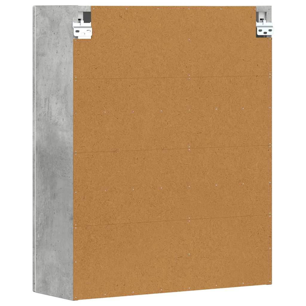 Armoire suspendue avec étagère Gris béton 59 x 20 x 71,5 cm - XIOS