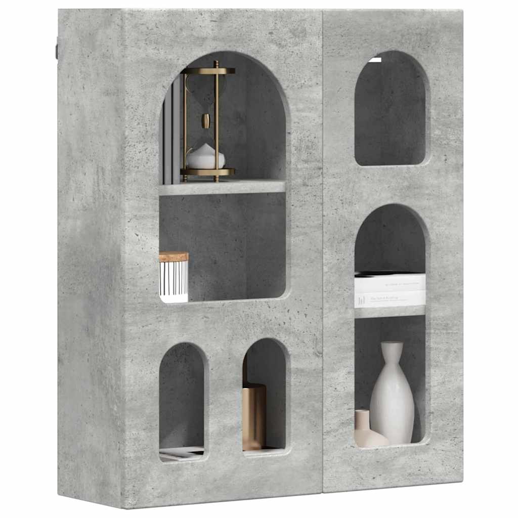Armoire suspendue avec étagère Gris béton 59 x 20 x 71,5 cm - XIOS