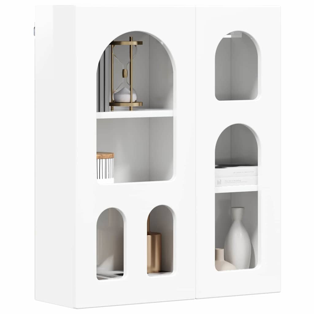 Armoire suspendue avec étagère Blanc brillant 59 x 20 x 71,5 cm - XIOS