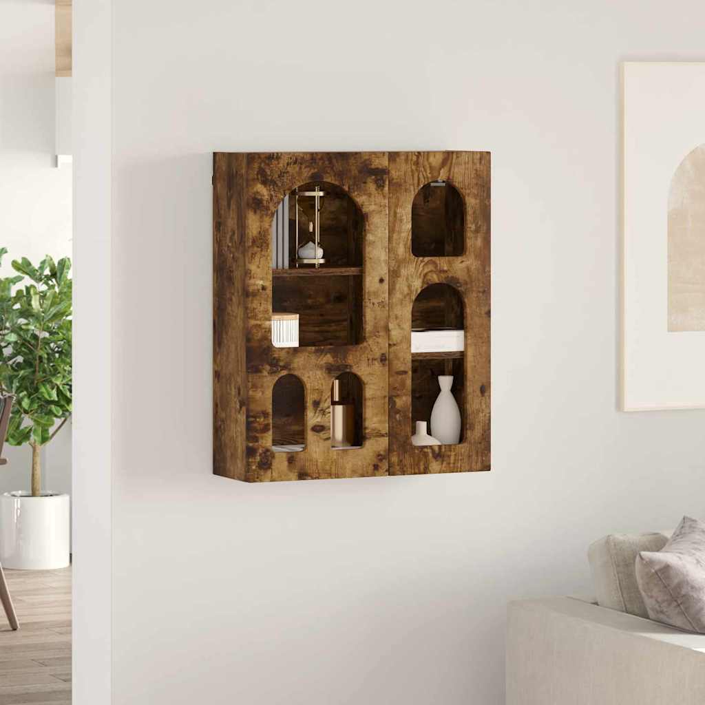 Armoire suspendue avec étagère Chêne fumé 59 x 20 x 71,5 cm - XIOS