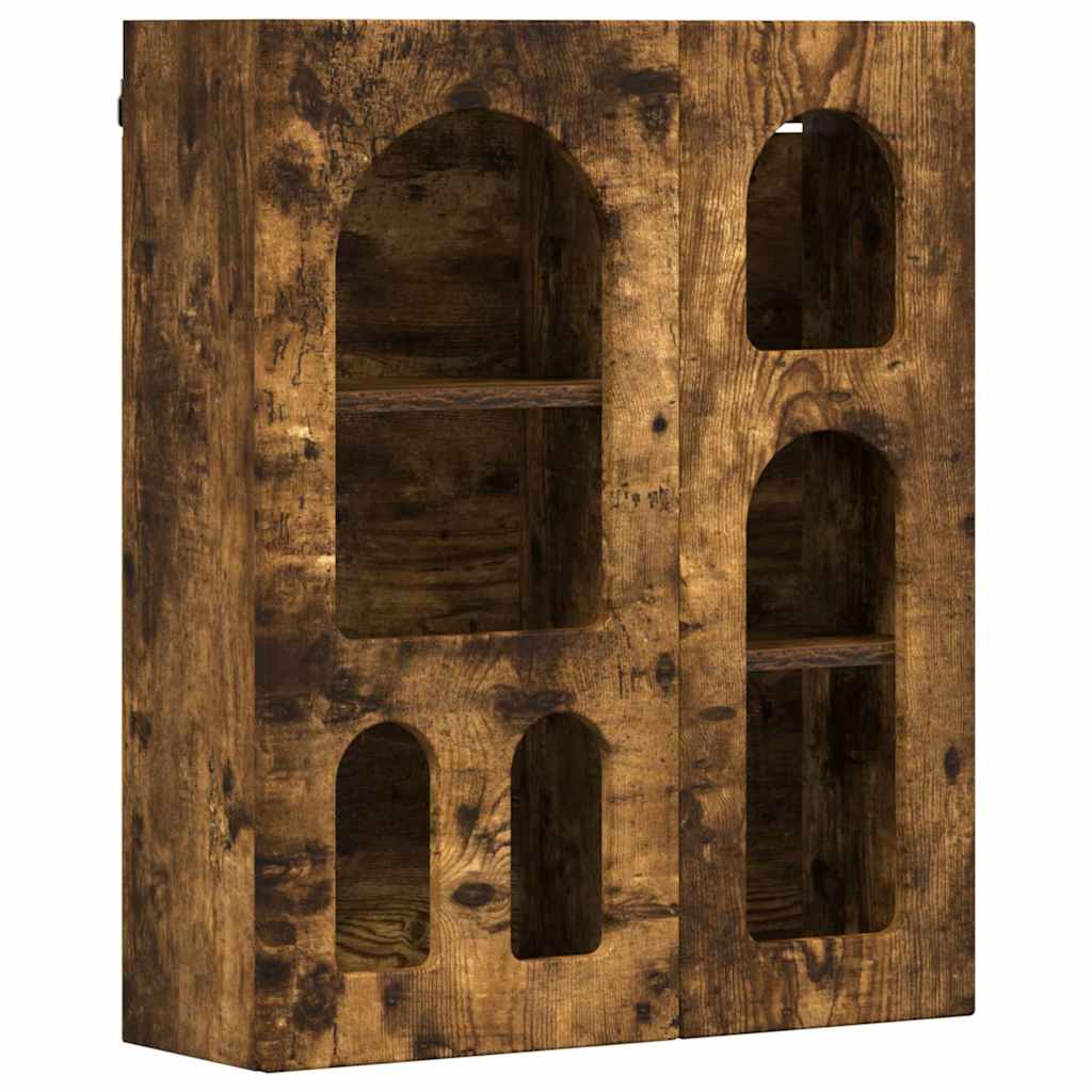 Armoire suspendue avec étagère Chêne fumé 59 x 20 x 71,5 cm - XIOS