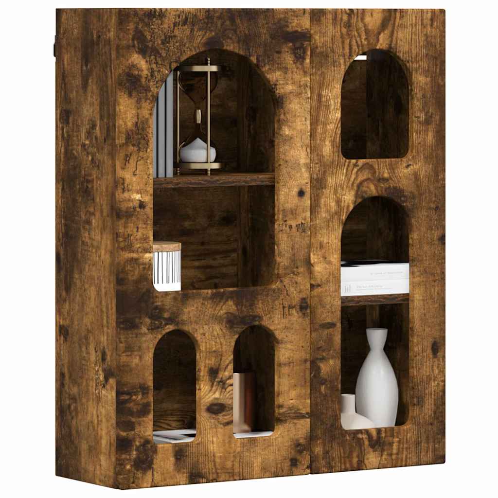 Armoire suspendue avec étagère Chêne fumé 59 x 20 x 71,5 cm - XIOS