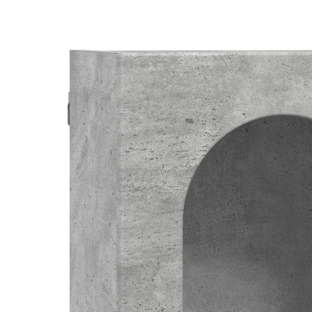 Armoire suspendue Gris béton 59 x 20 x 100 cm Bois d'ingénierie - XIOS