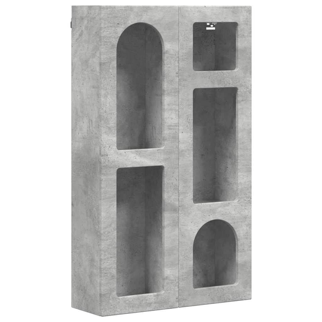 Armoire suspendue Gris béton 59 x 20 x 100 cm Bois d'ingénierie - XIOS