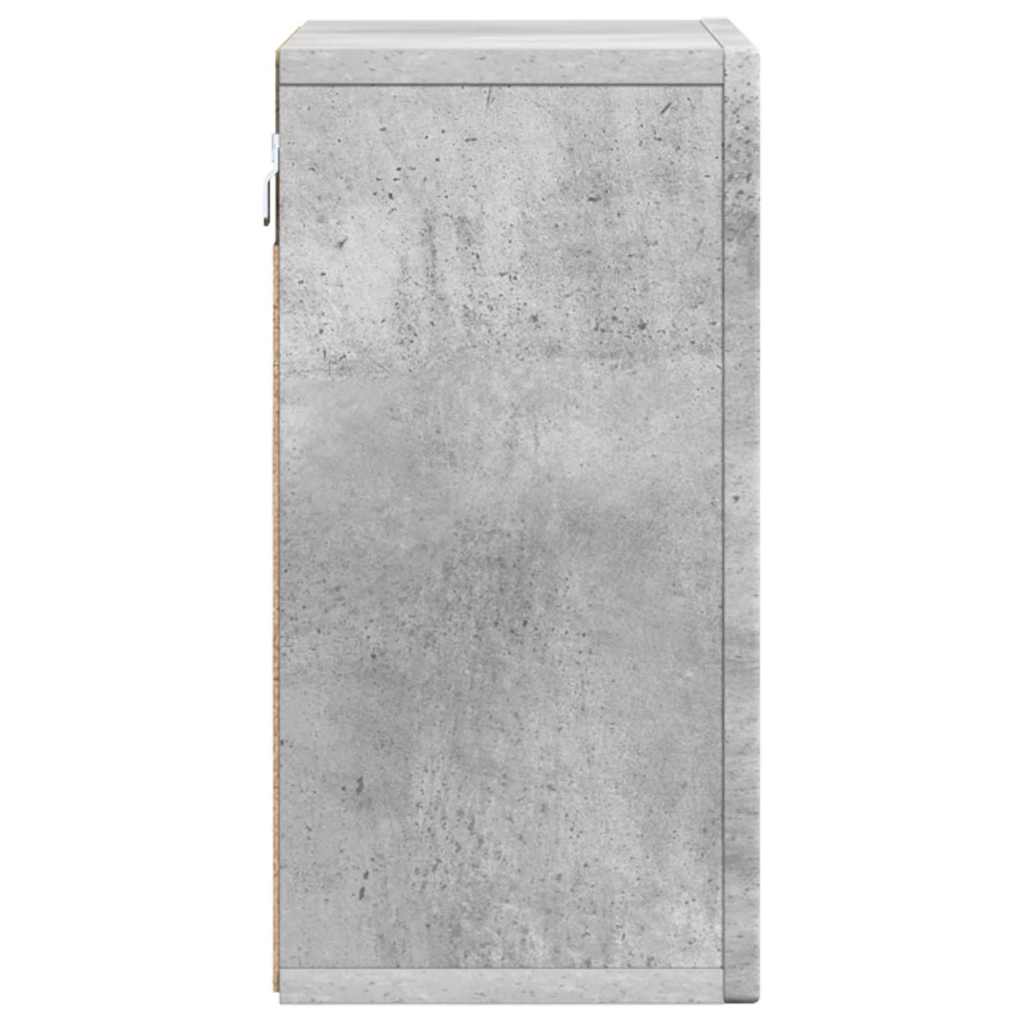 Armoire suspendue Gris béton 60 x 20 x 40 cm Bois d'ingénierie - XIOS