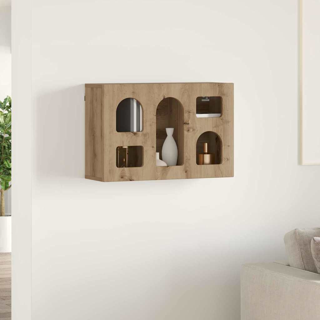 Armoire suspendue avec étagère Chêne artisanal 60 x 20 x 40 cm - XIOS