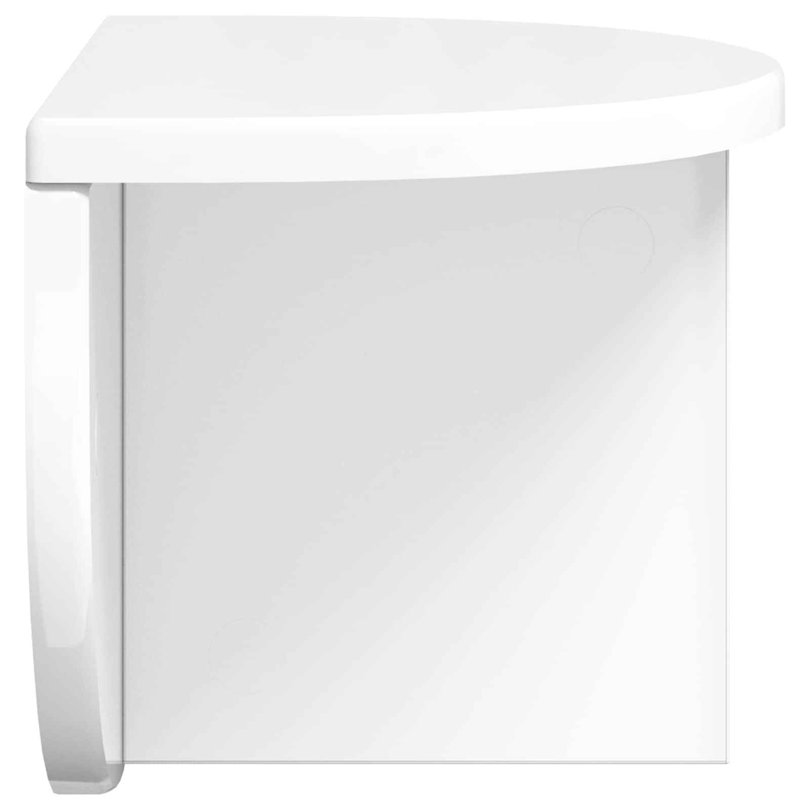 Étagère Murale Blanc brillant 38 x 19 x 19 cm Bois d'ingénierie - XIOS