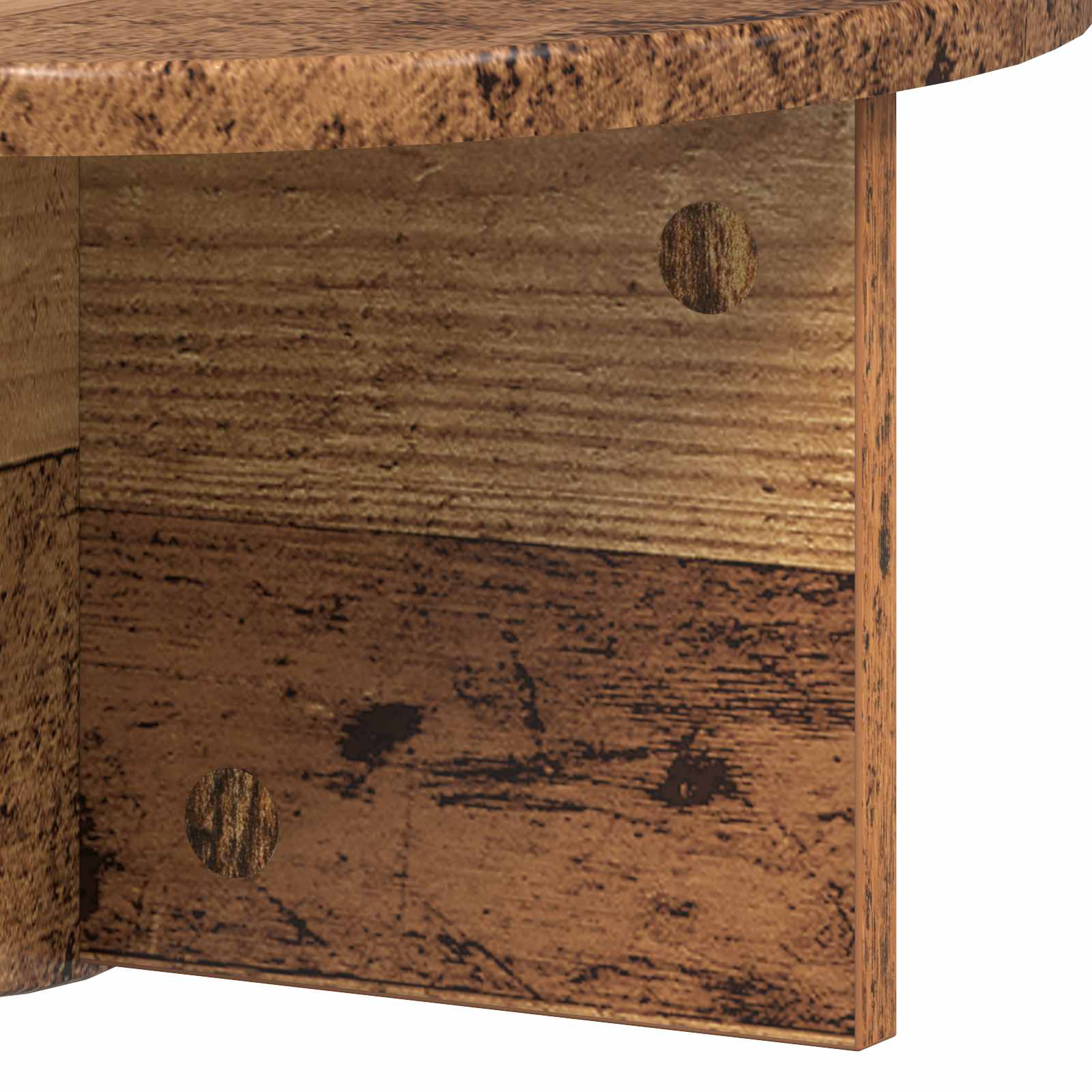 Étagère Murale Montage mural 2 pcs Bois ancien 38 x 19 x 19 cm - XIOS