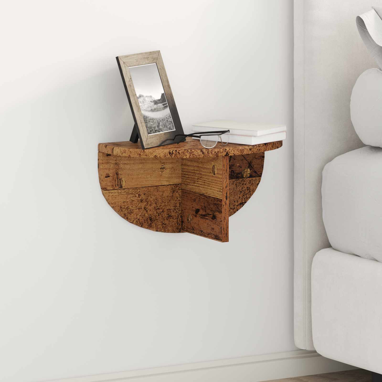 Étagère Murale Montage mural 2 pcs Bois ancien 38 x 19 x 19 cm - XIOS