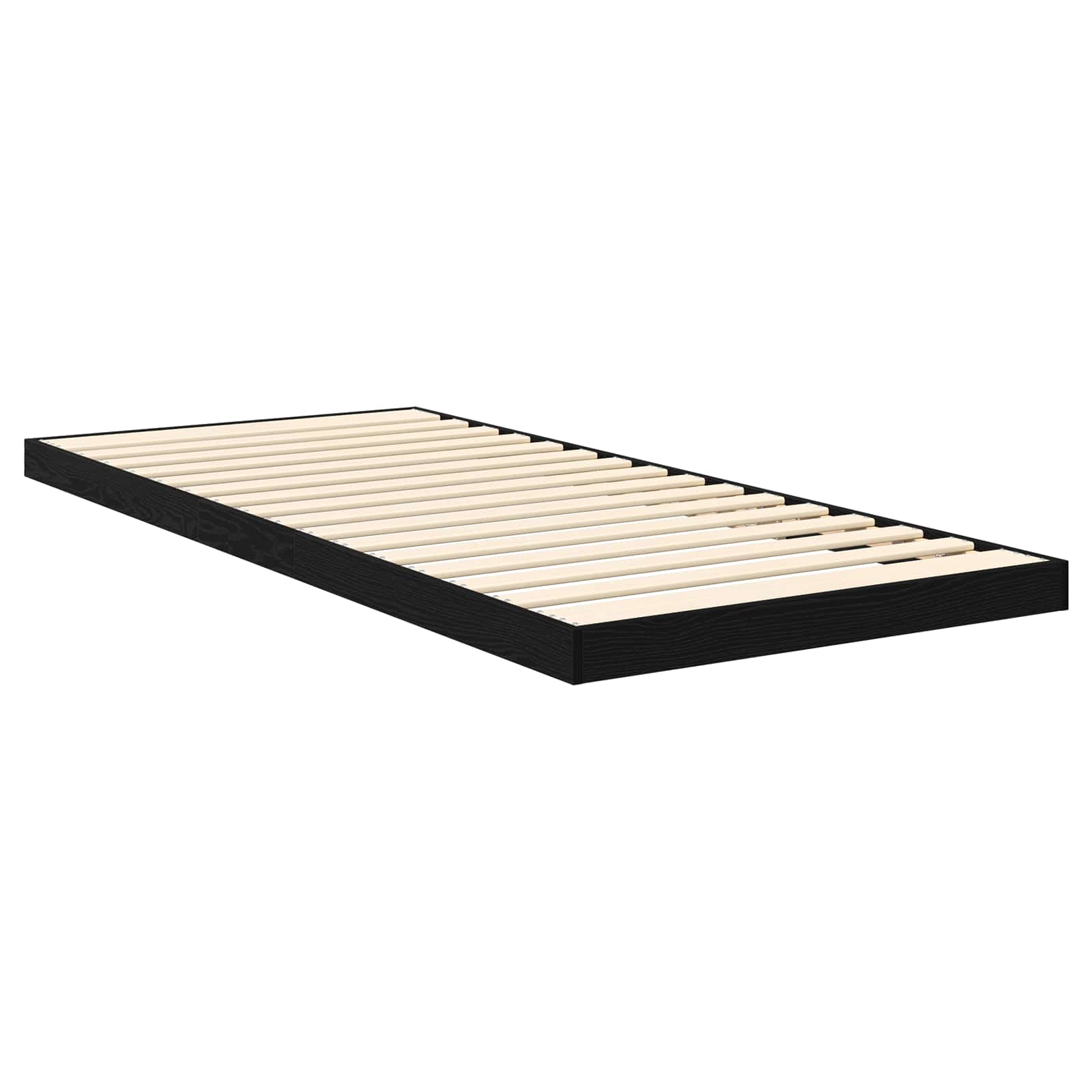 Cadre de lit surélevé Chêne noir 75 x 190 cm Bois d'ingénierie - XIOS