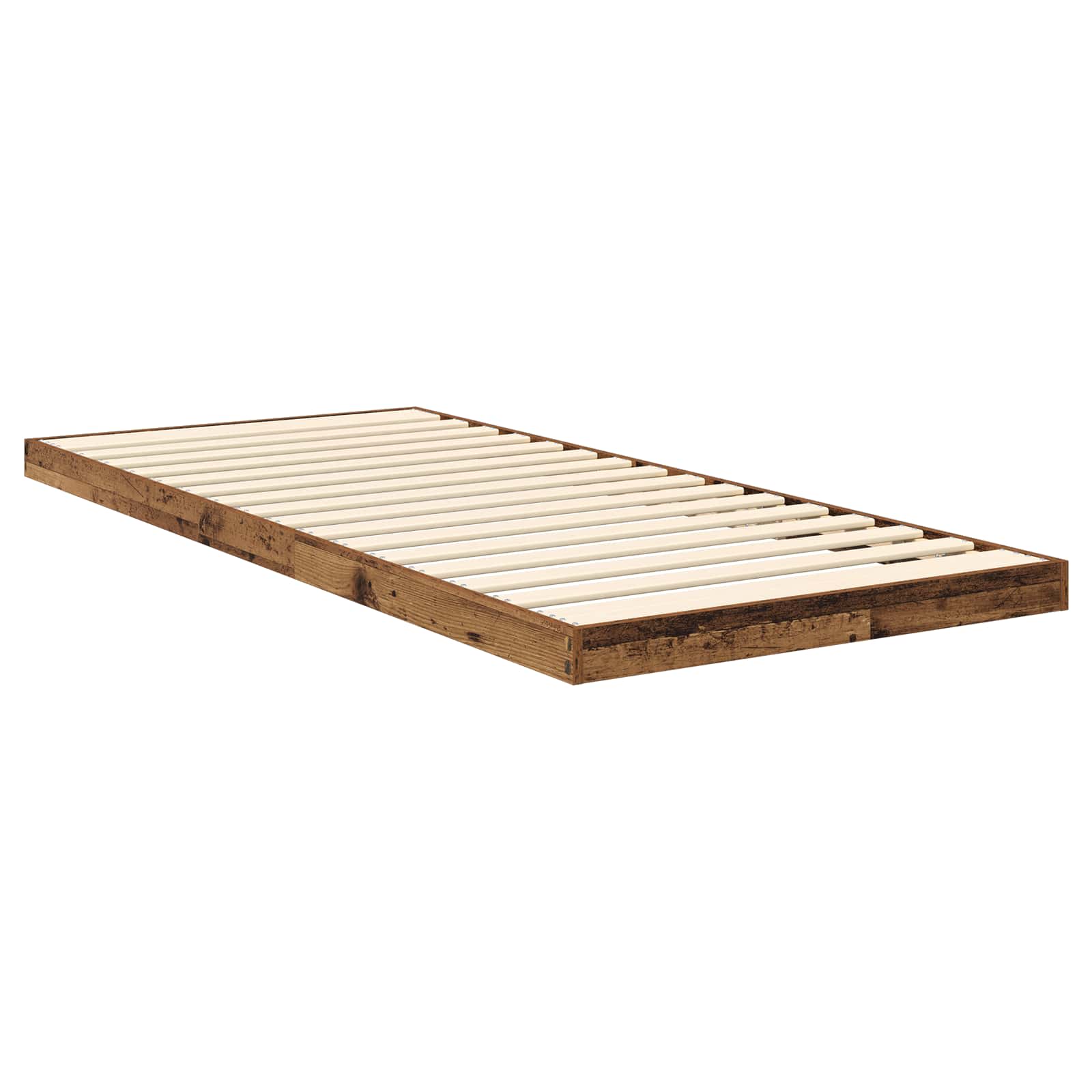 Cadre de lit surélevé Bois ancien 90 x 190 cm Bois d'ingénierie - XIOS