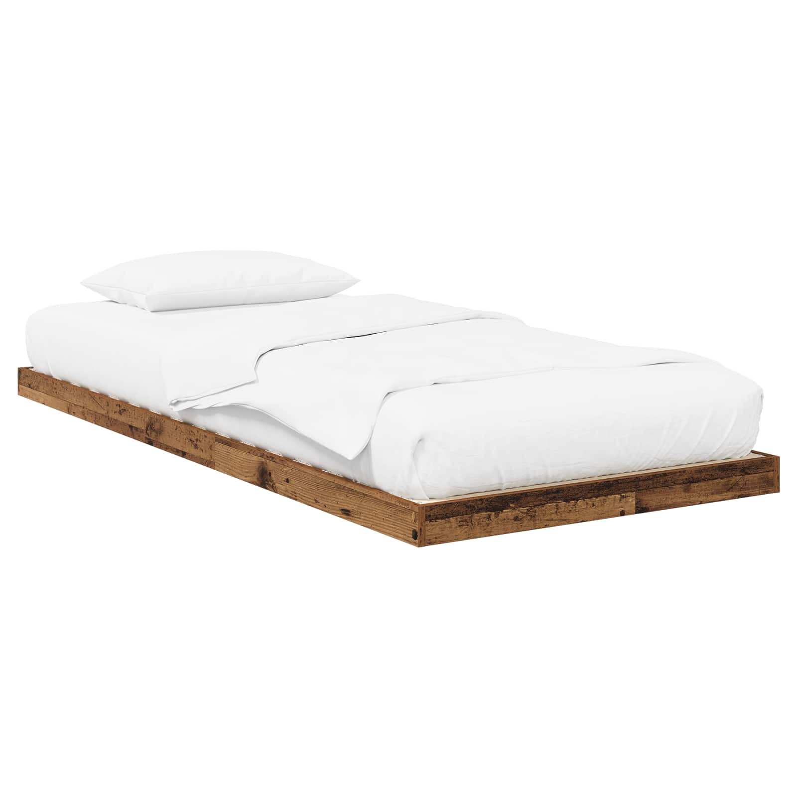 Cadre de lit surélevé Bois ancien 80 x 200 cm Bois d'ingénierie - XIOS