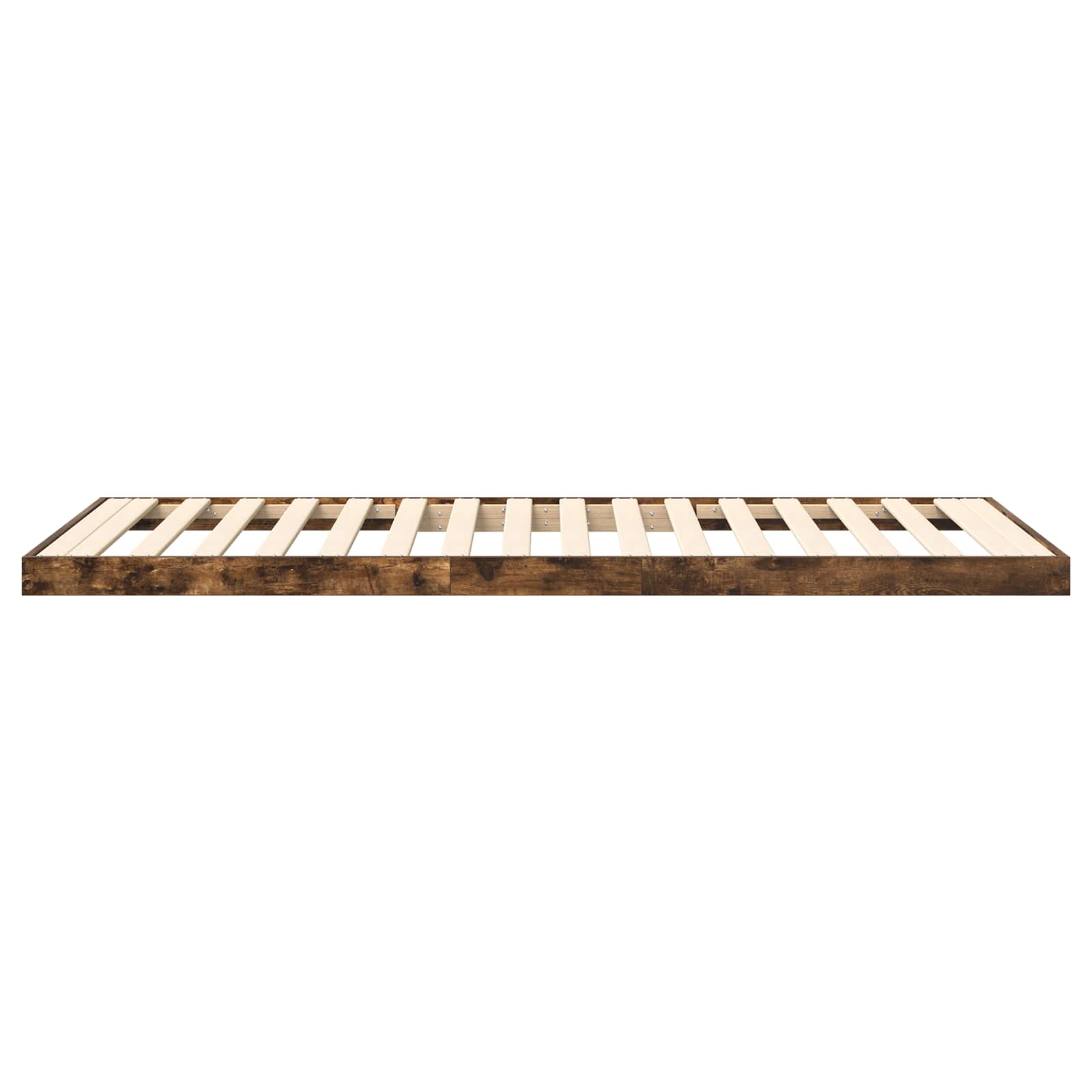Cadre de lit surélevé Chêne fumé 100 x 200 cm Bois d'ingénierie - XIOS