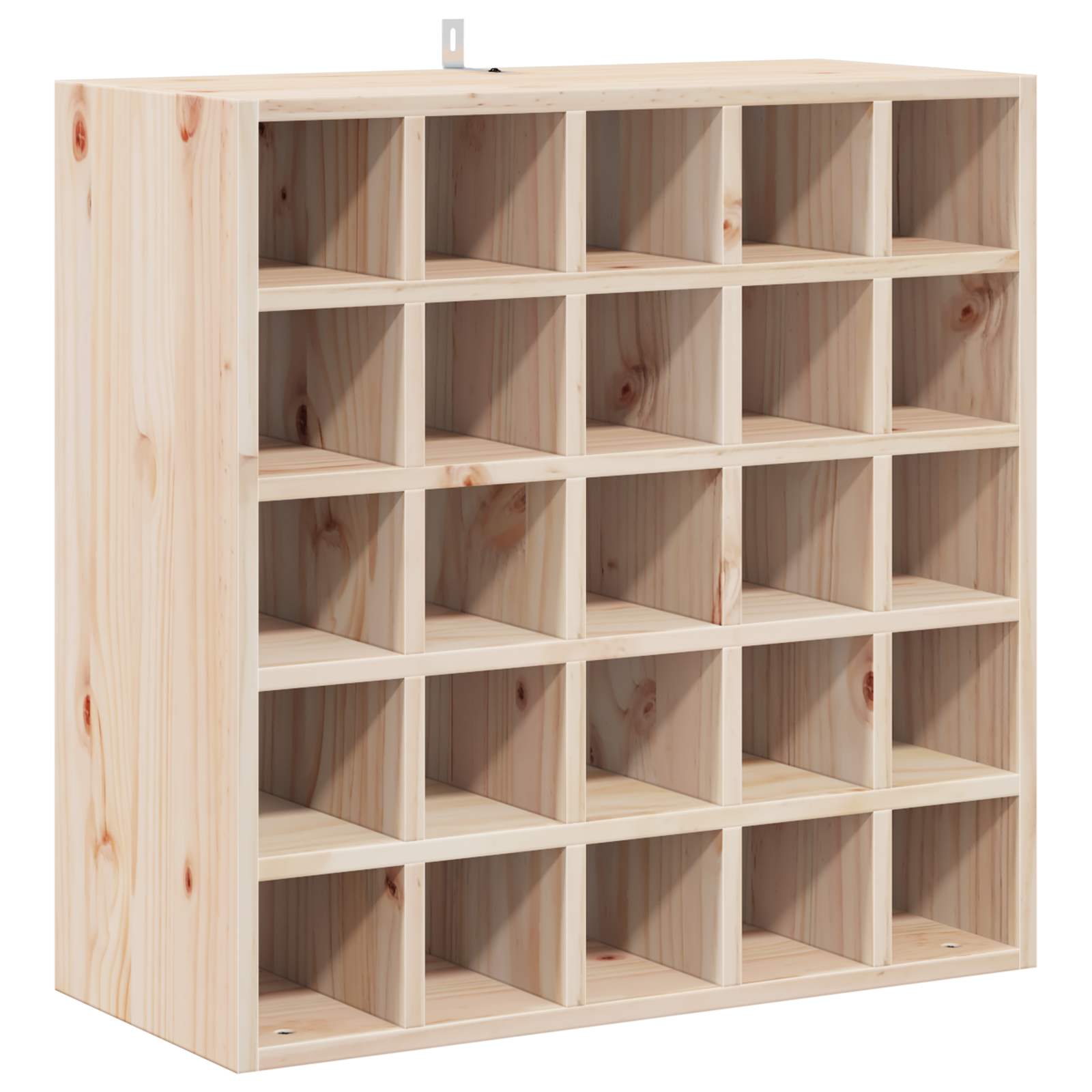 Étagère à vin 2 pcs Naturel 56 x 25 x 56 cm Pin massif - XIOS