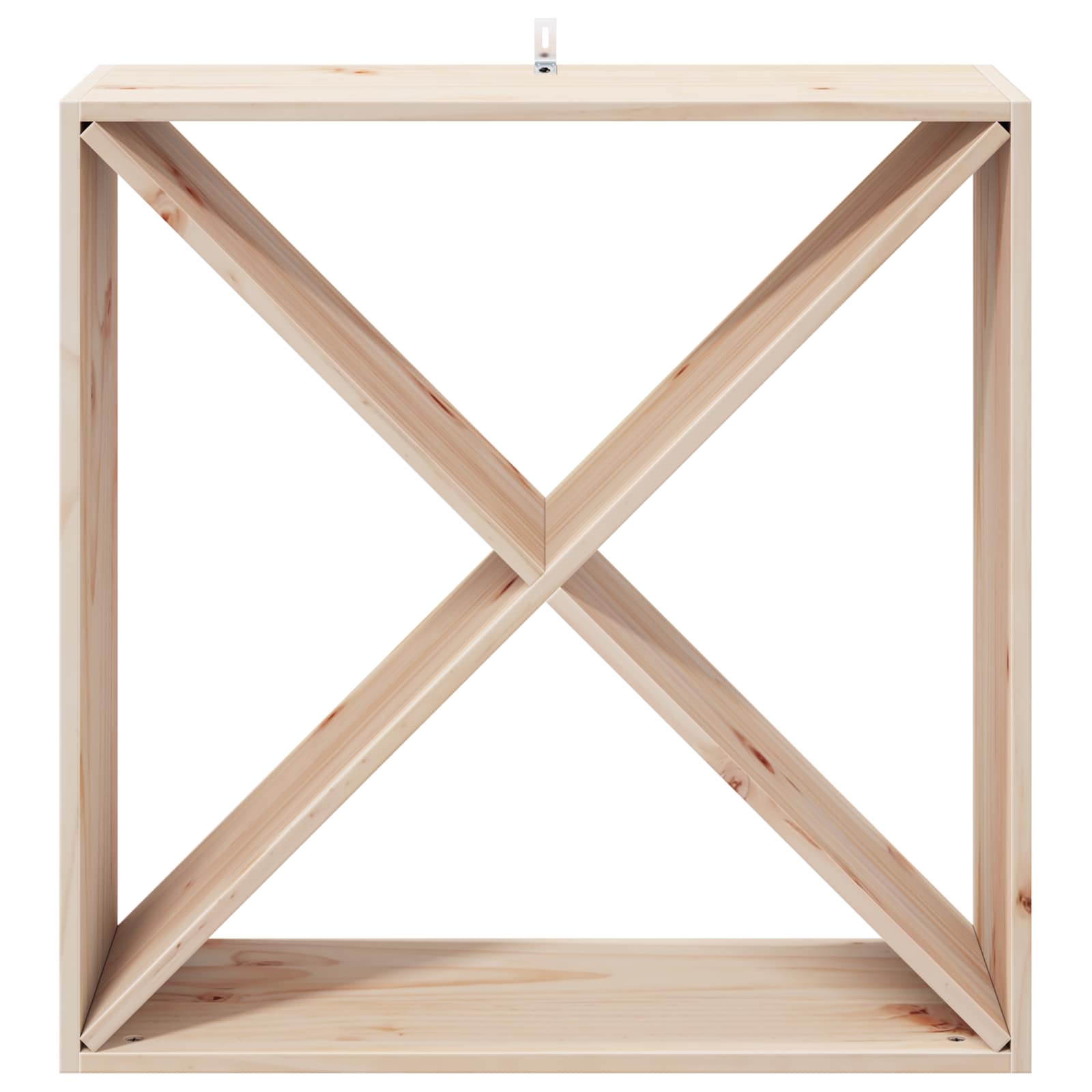 Étagère à vin 2 pcs Naturel 62 x 25 x 62 cm Pin massif - XIOS