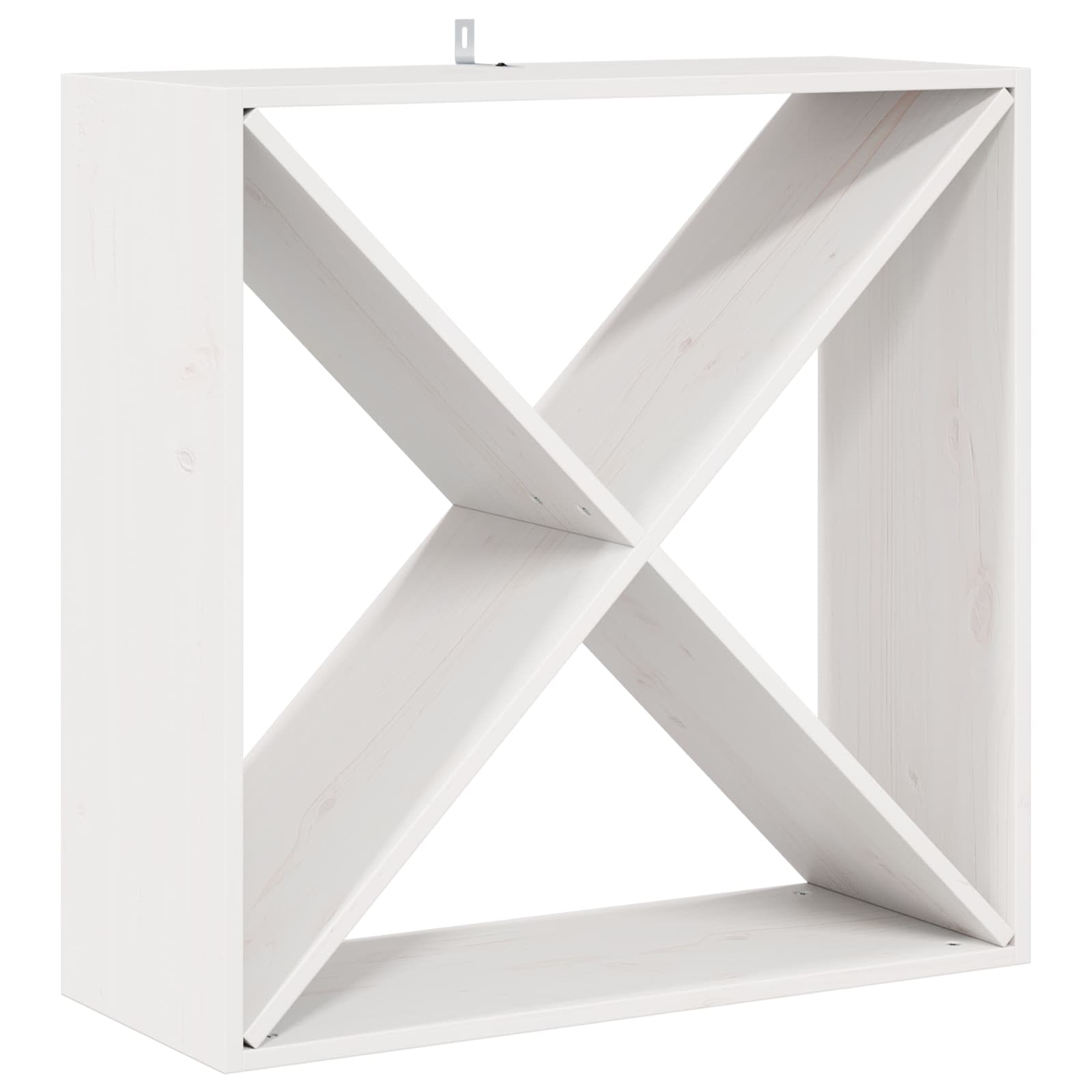 Étagère à vin 2 pcs Blanc 62 x 25 x 62 cm Pin massif - XIOS