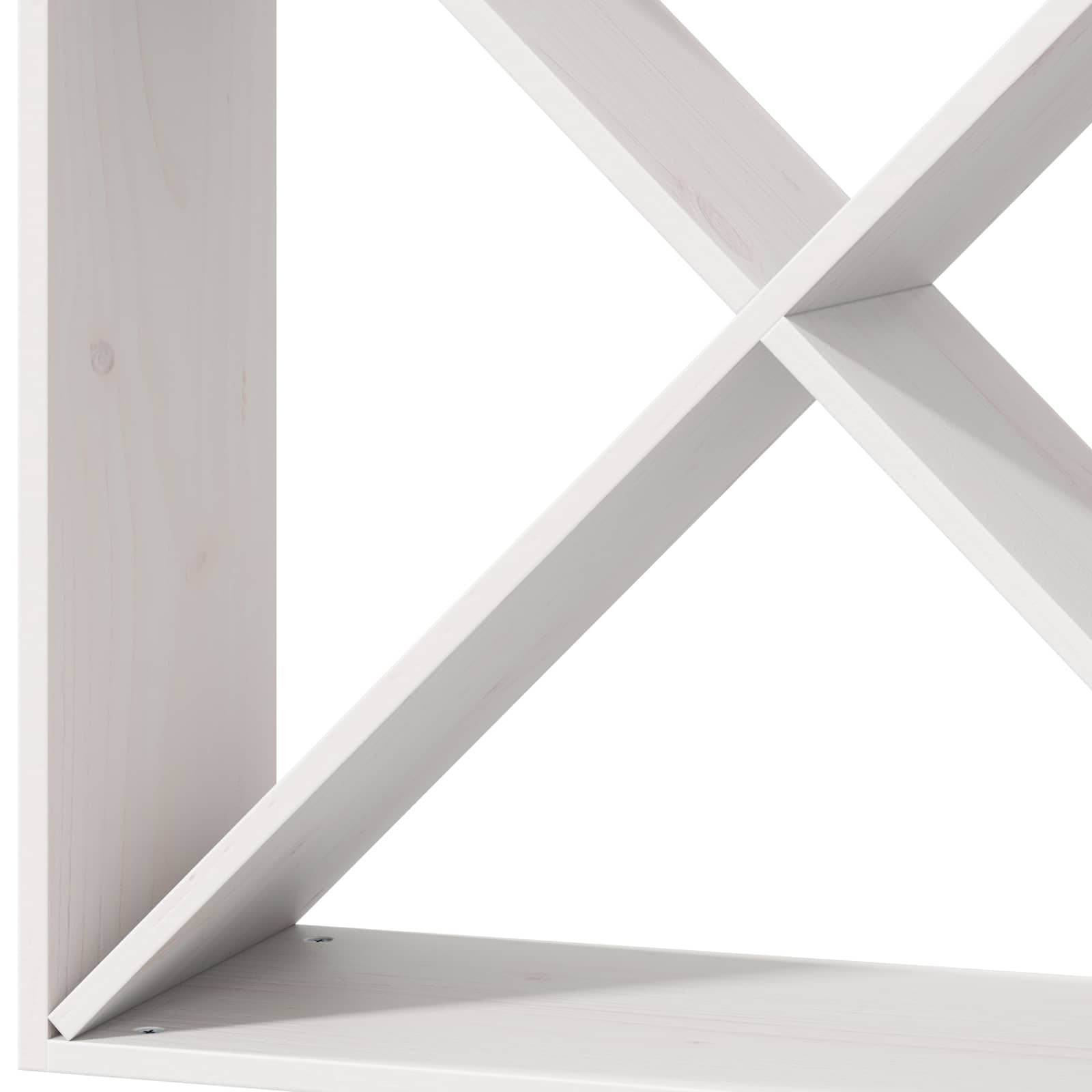 Étagère à vin 4 pcs Blanc 62 x 25 x 62 cm Pin massif - XIOS