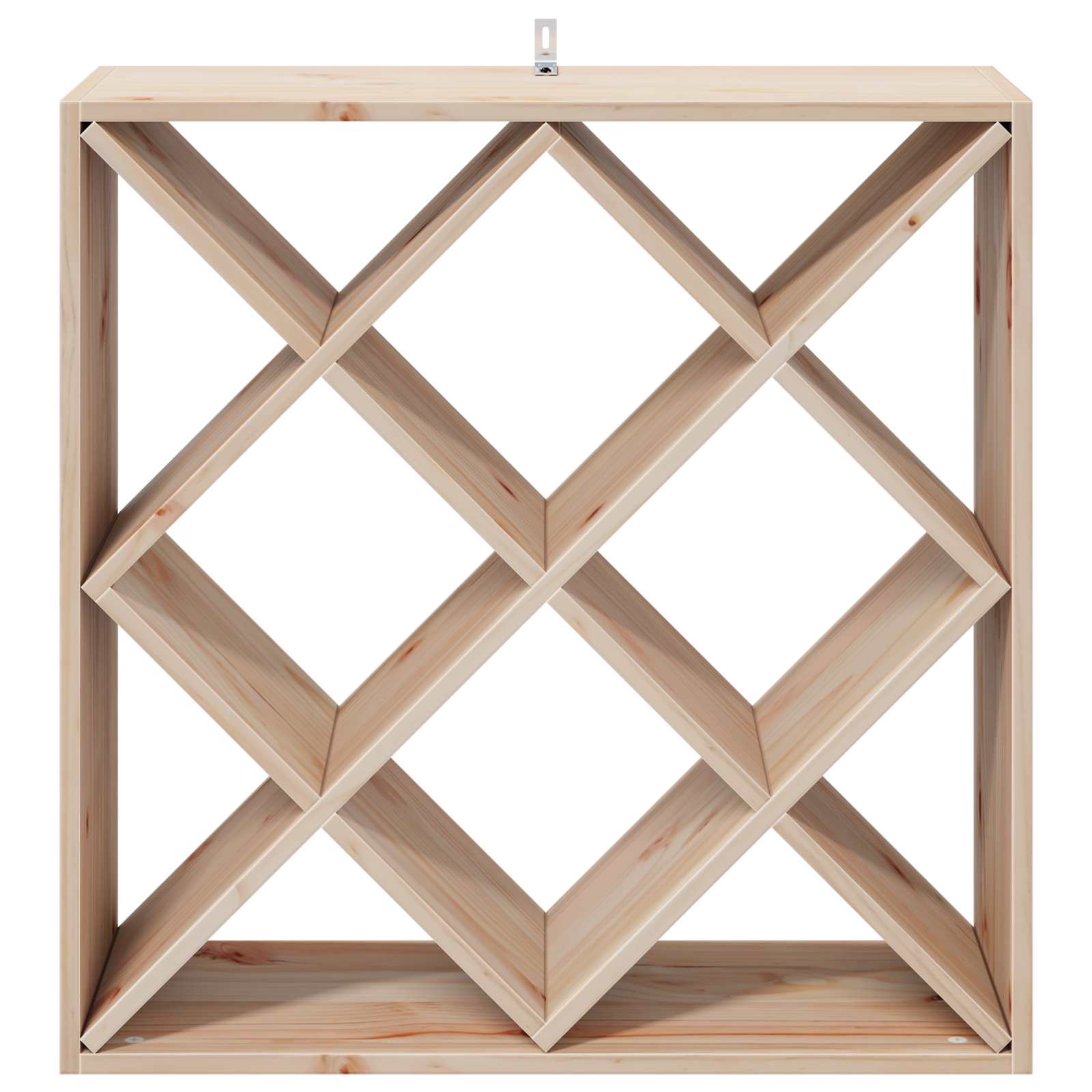 Étagère à vin 2 pcs Naturel 62 x 25 x 62 cm Pin massif - XIOS