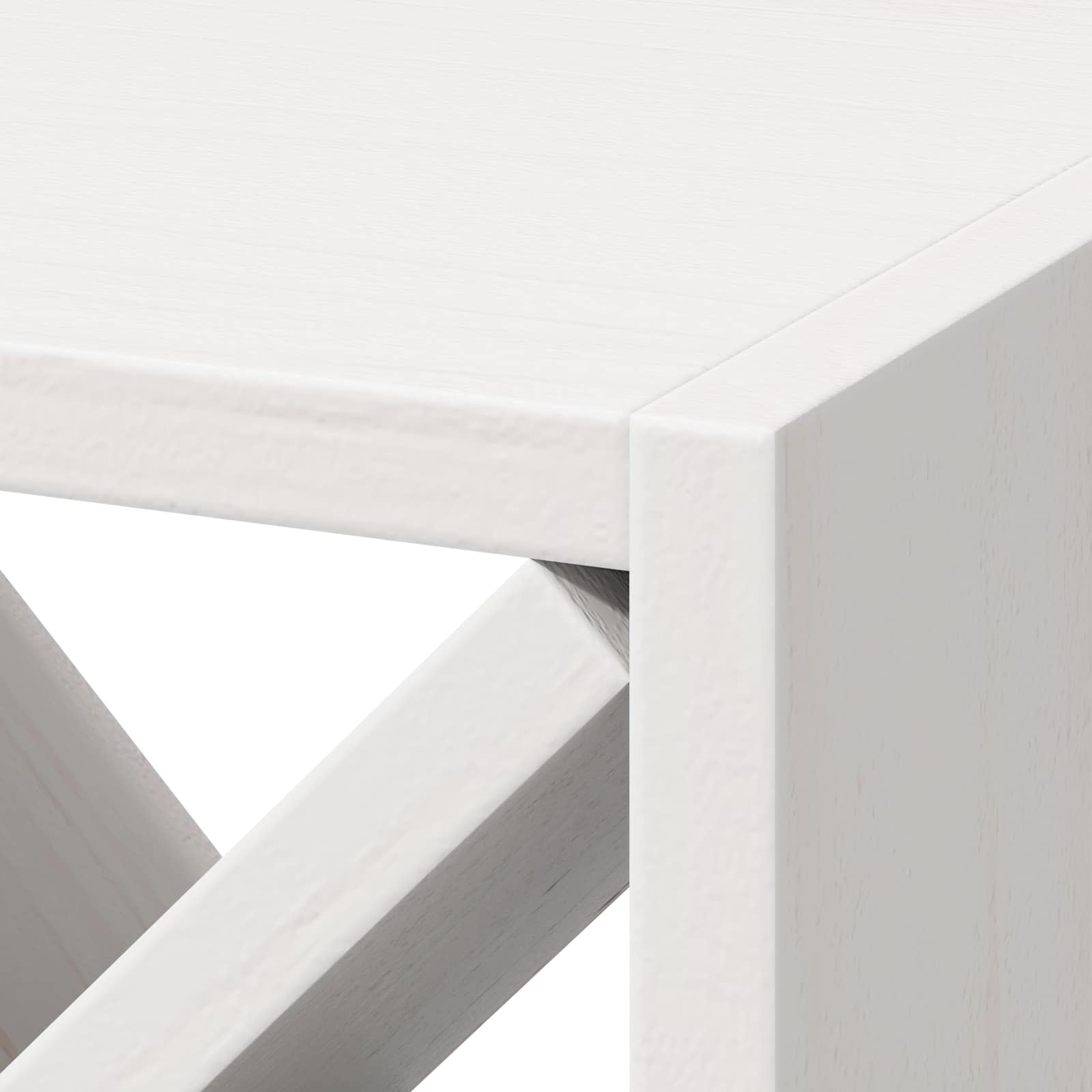 Étagère à vin 2 pcs Blanc 62 x 25 x 62 cm Pin massif - XIOS