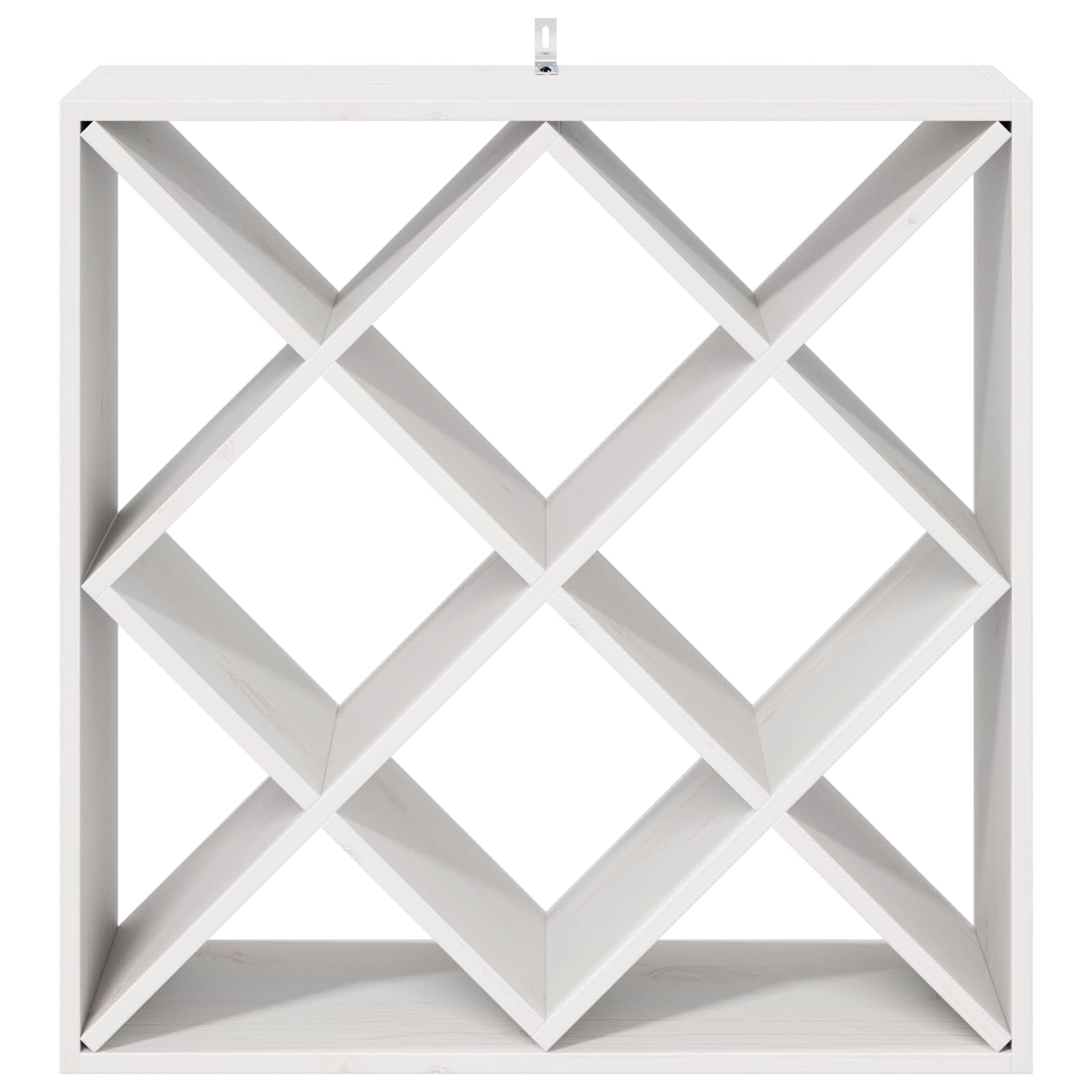 Étagère à vin 2 pcs Blanc 62 x 25 x 62 cm Pin massif - XIOS