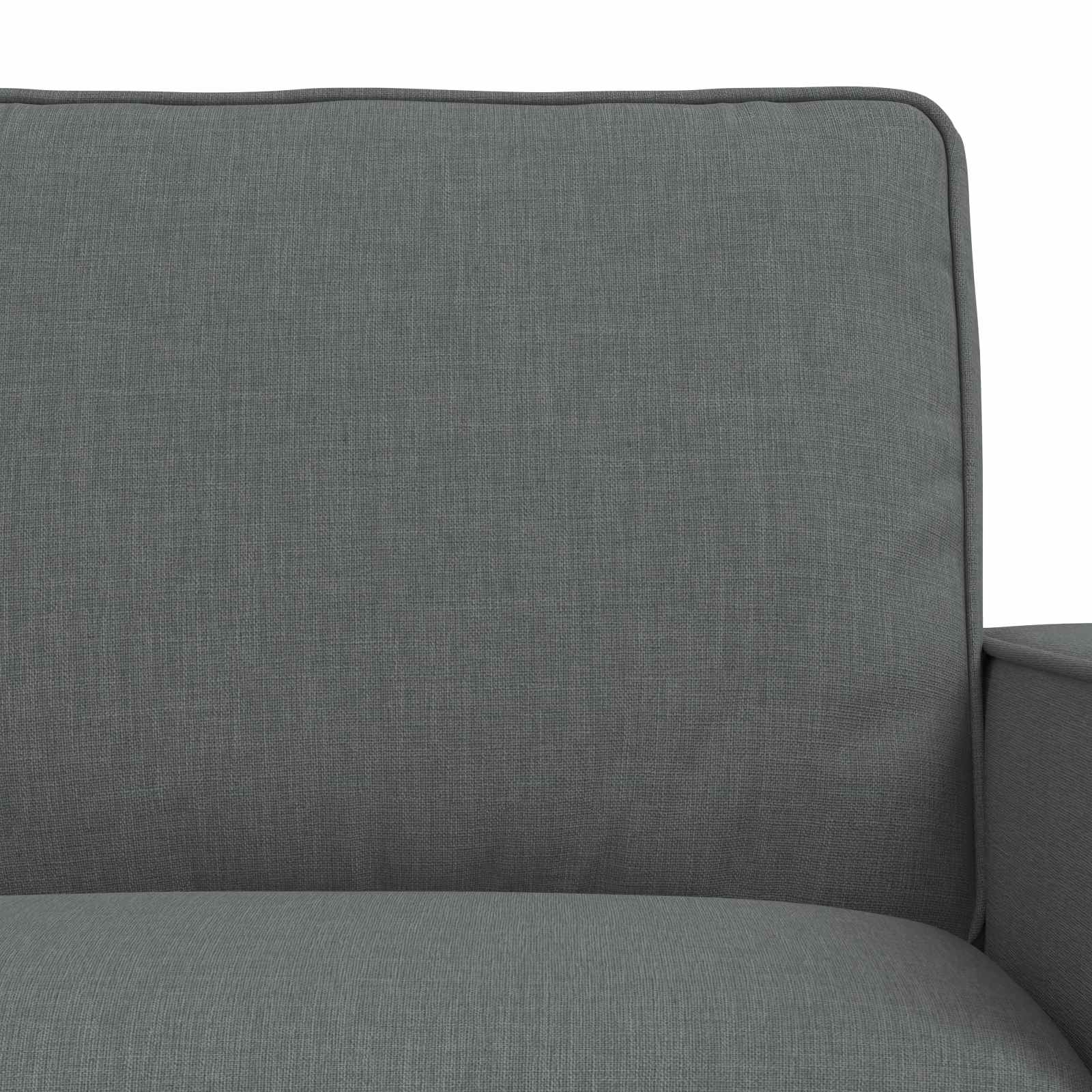 Canapé 120cm 2 pcs Gris foncé Métал - XIOS