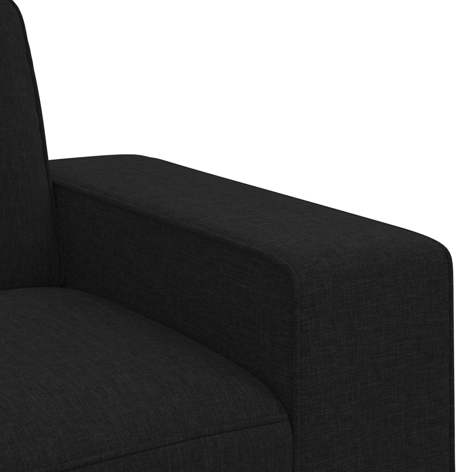 Canapé 120cm 2 pcs Noir Métал - XIOS