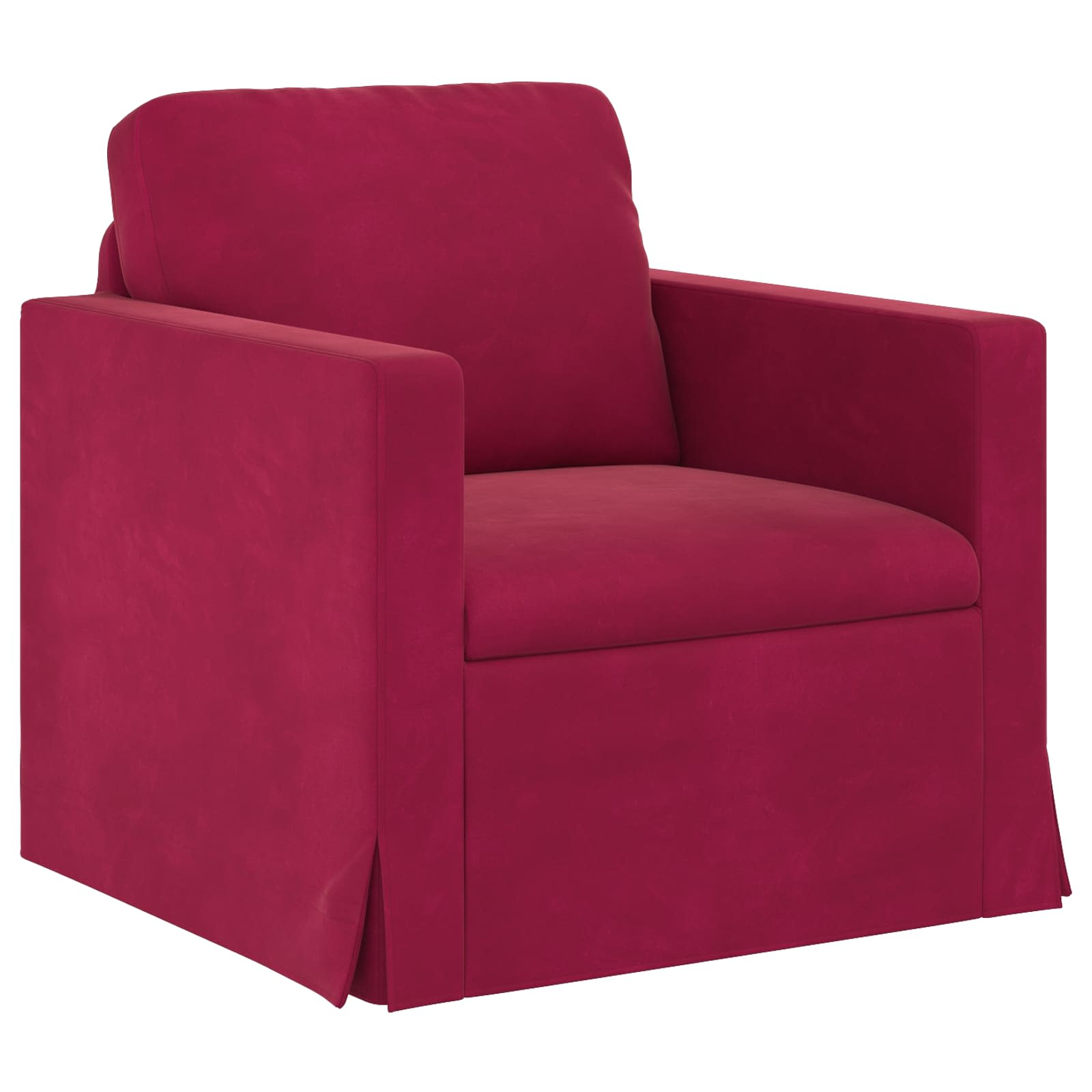 Ensemble de Canapés 2 pcs Bordeaux 138 x 78 x 80 cm Velours - XIOS