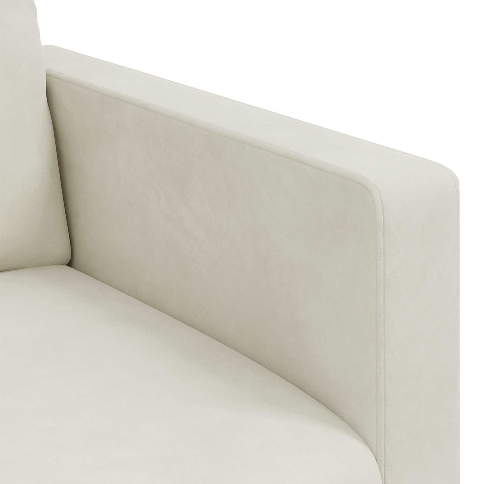 Ensemble de Canapés 2 pcs Crème 138 x 78 x 80 cm Velours - XIOS